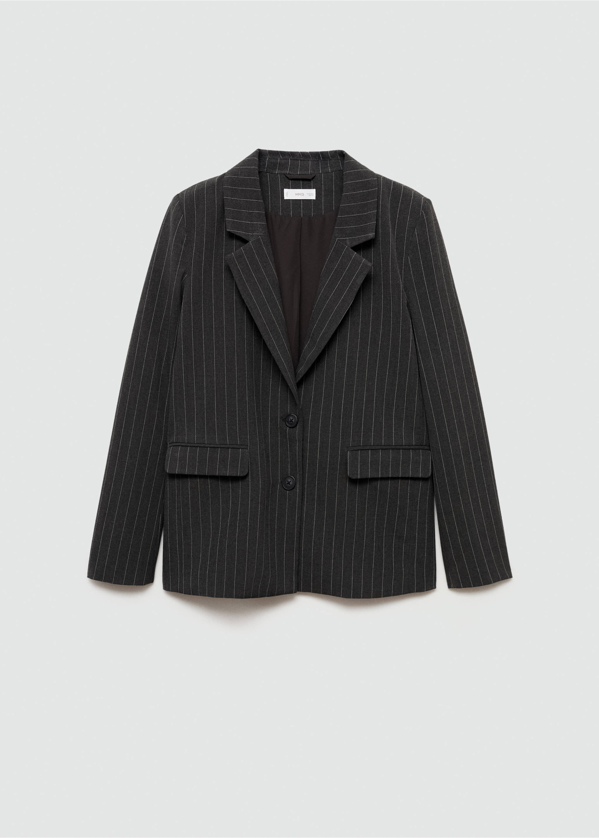 Blazer vestir ratlles - Article sense model, Gris. Ref: 77066000-00.
