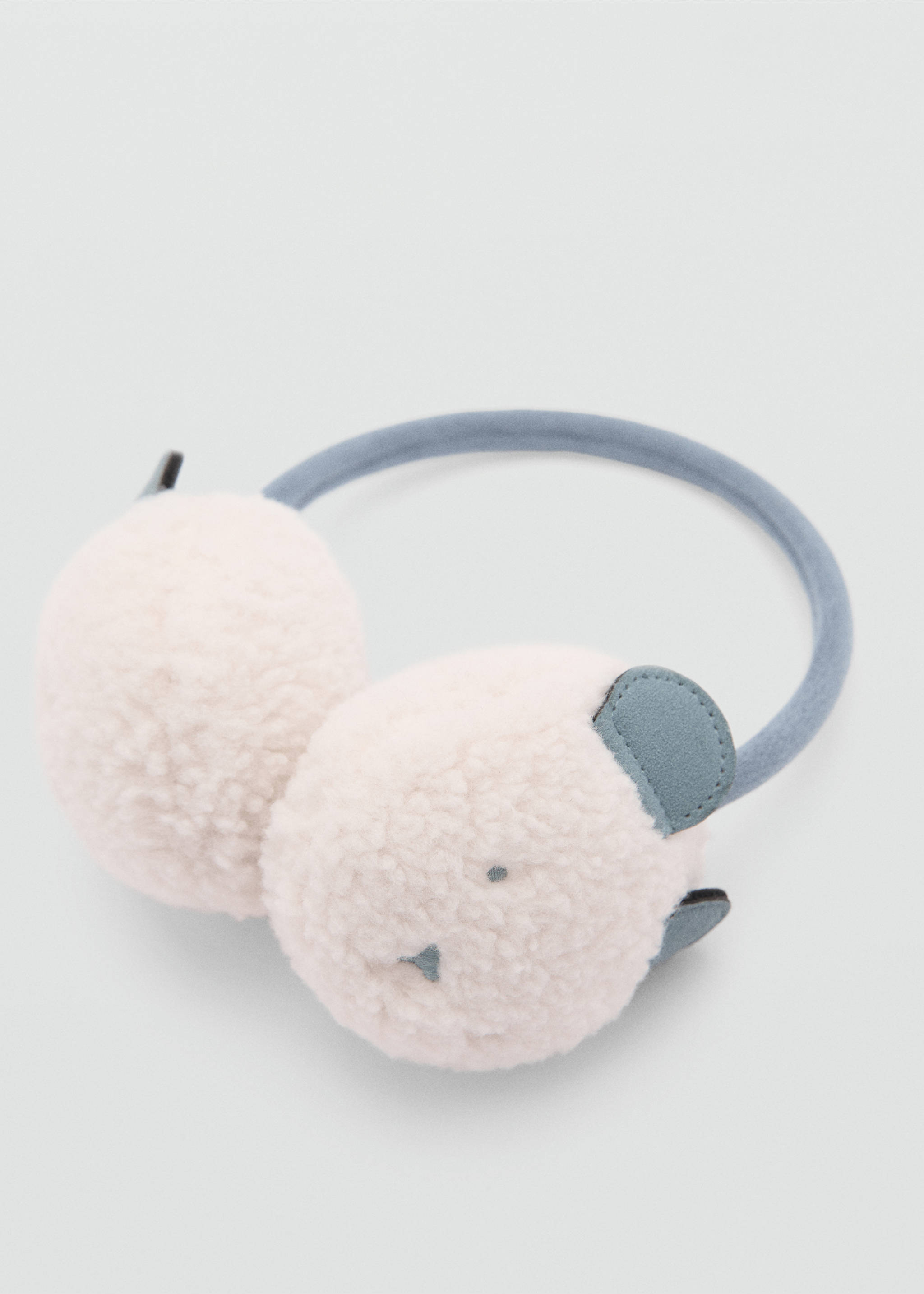 Öronmuffar i fårskinnspäls - Bild av mittparti, Rå. Ref: 77066004-00.