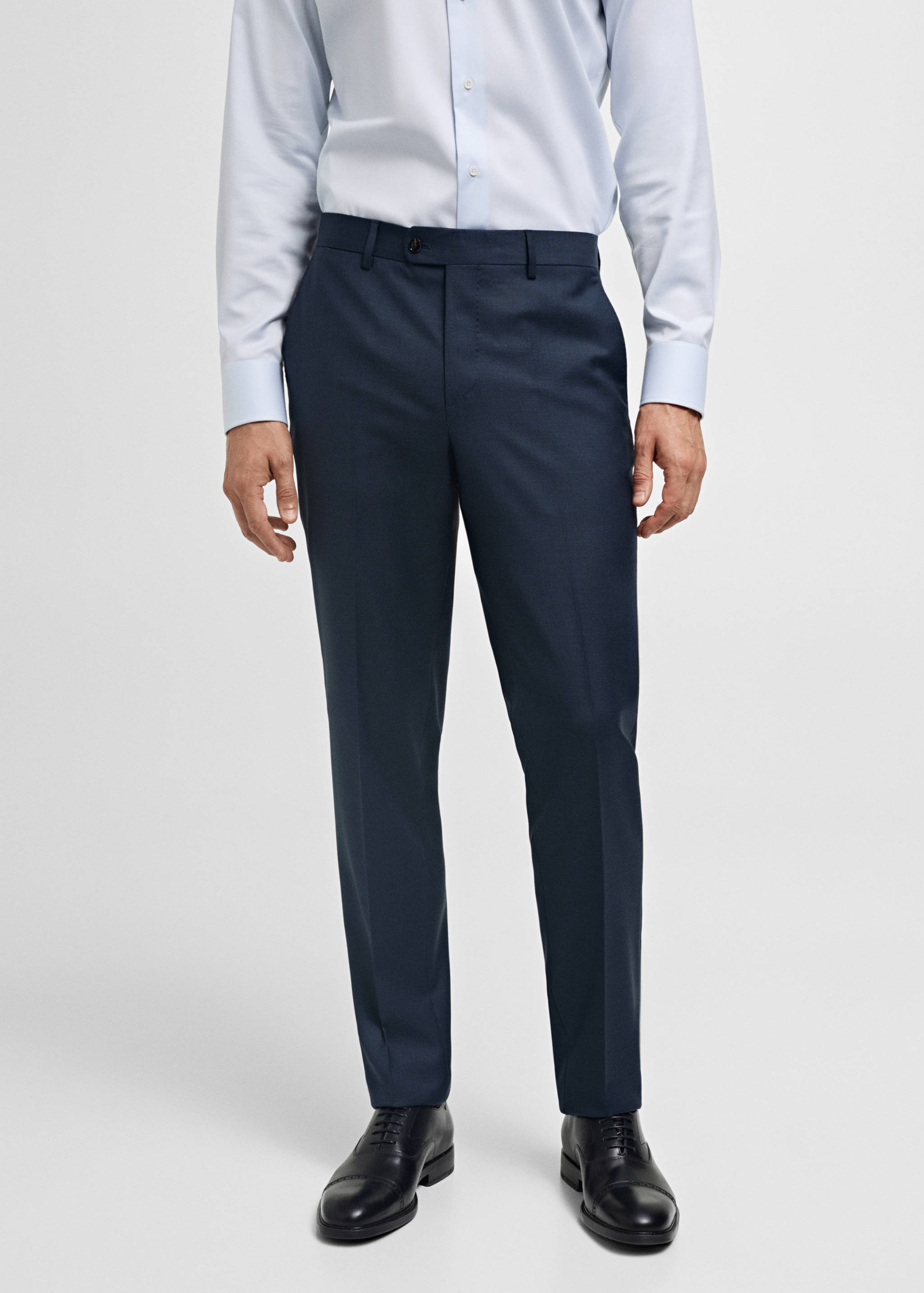 Venice 100% virgin wool suit trousers - Medium plane