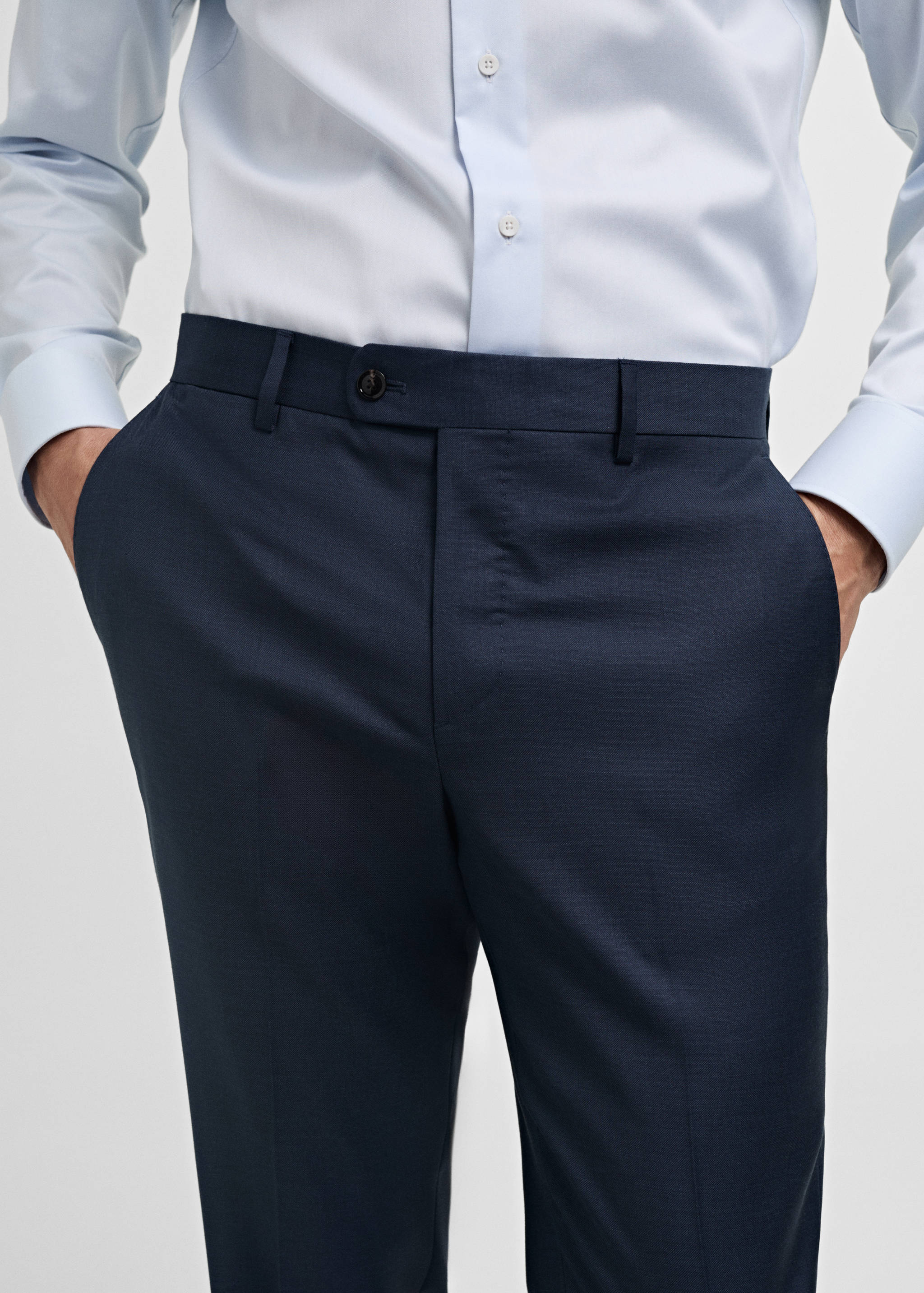 Venice 100% virgin wool suit trousers - Details of the article 1