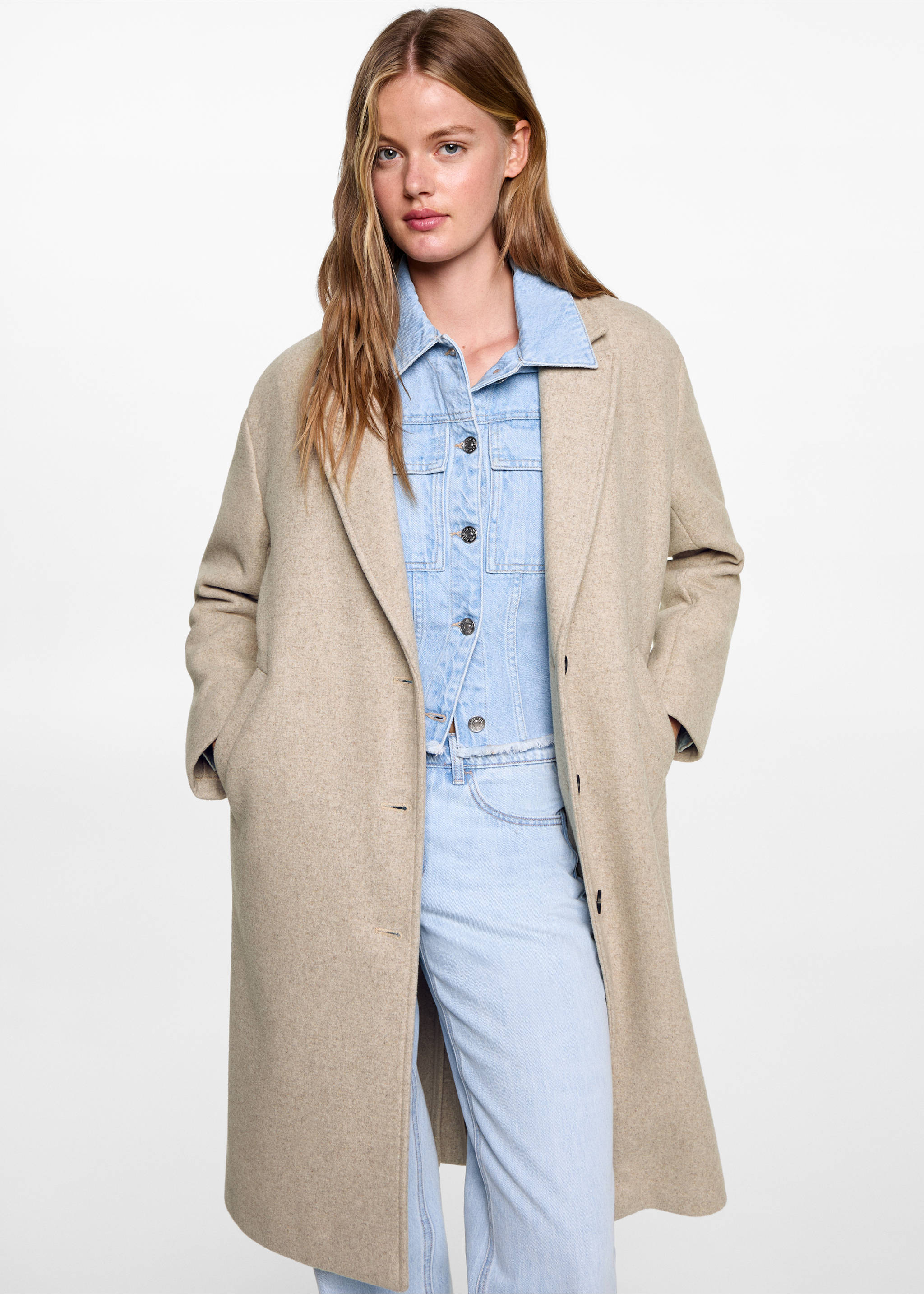 Handmade wool coat - Medium plane, Medium Brown. Ref: 77066336-00.