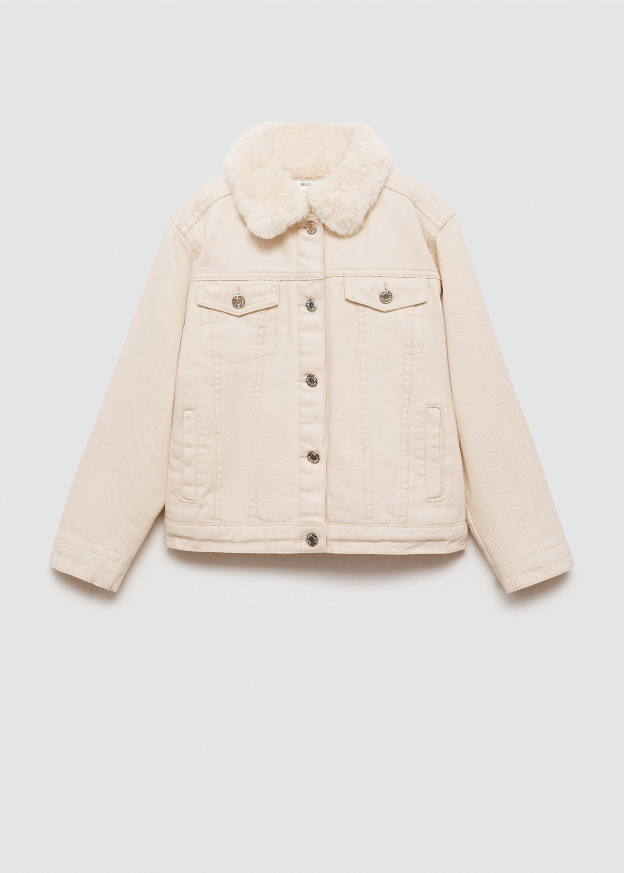 Jacke mit Teddyfell-Innenfutter - Artikel ohne Model, Sandfarben. Ref: 77066338-00.