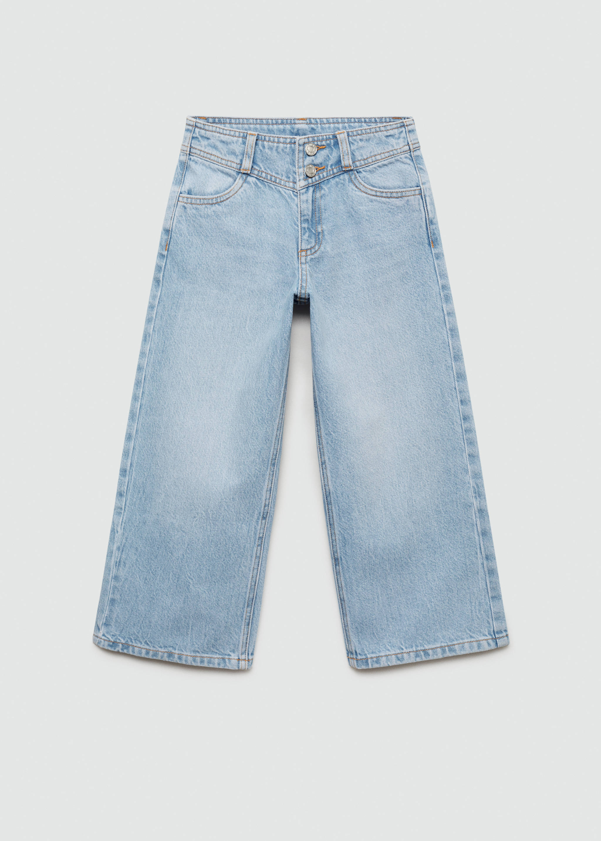 Blugi culottes cu cusături decorative - Articol fără model