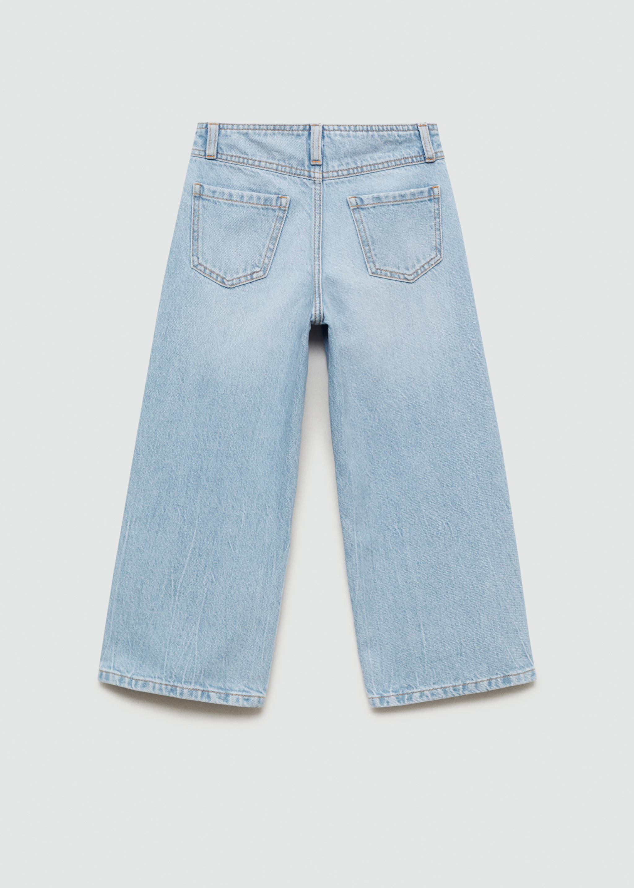 Blugi culottes cu cusături decorative - Spatele articolului