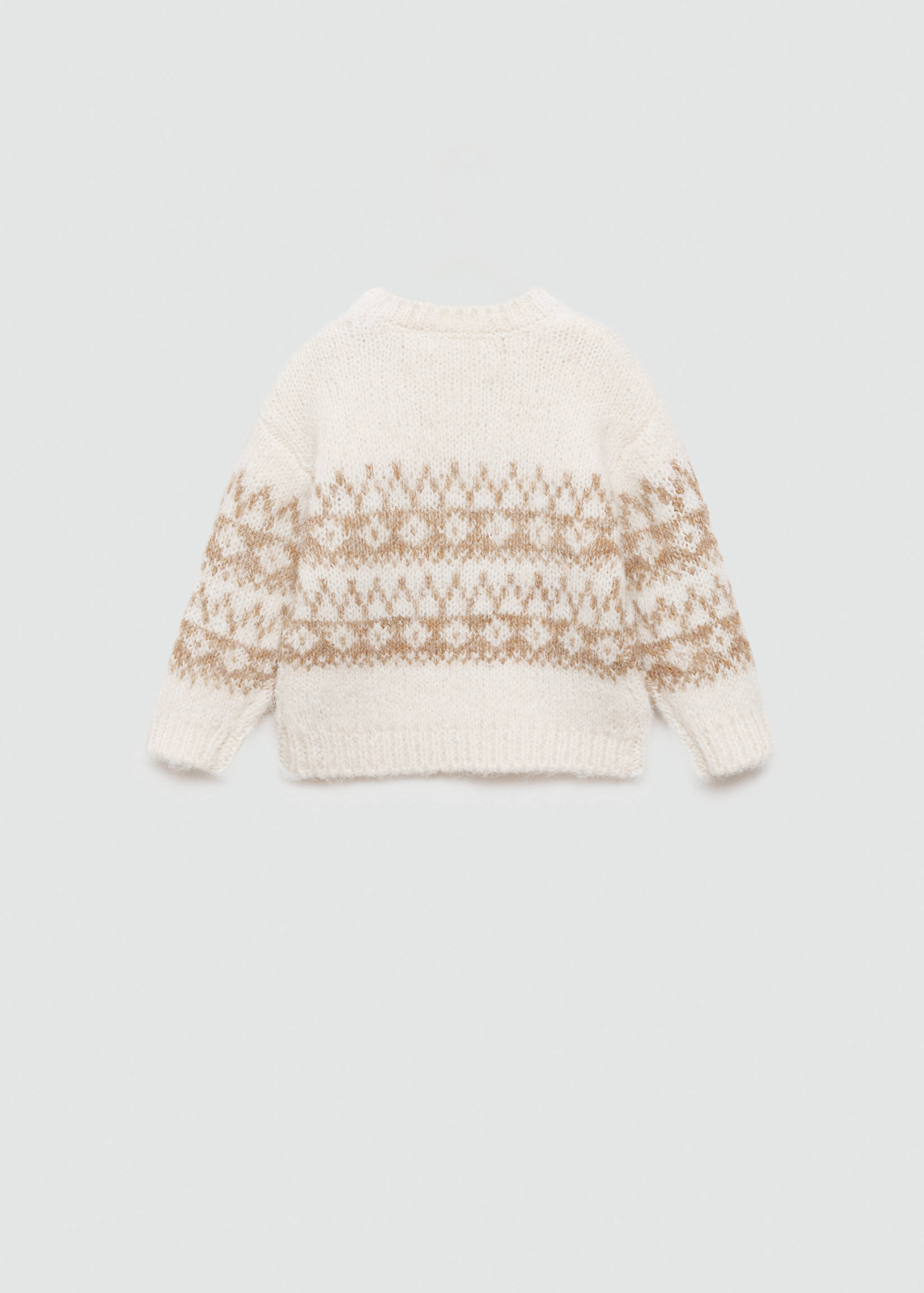 Jacquard knitted sweater - Reverse of the article