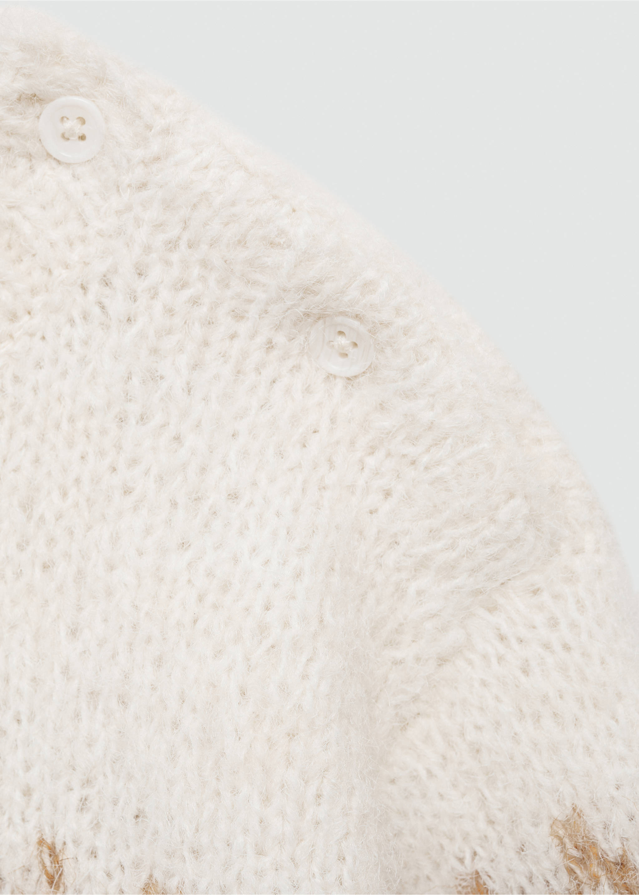 Jacquard knitted sweater - Details of the article 0, Off White. Ref: 77066344-00.