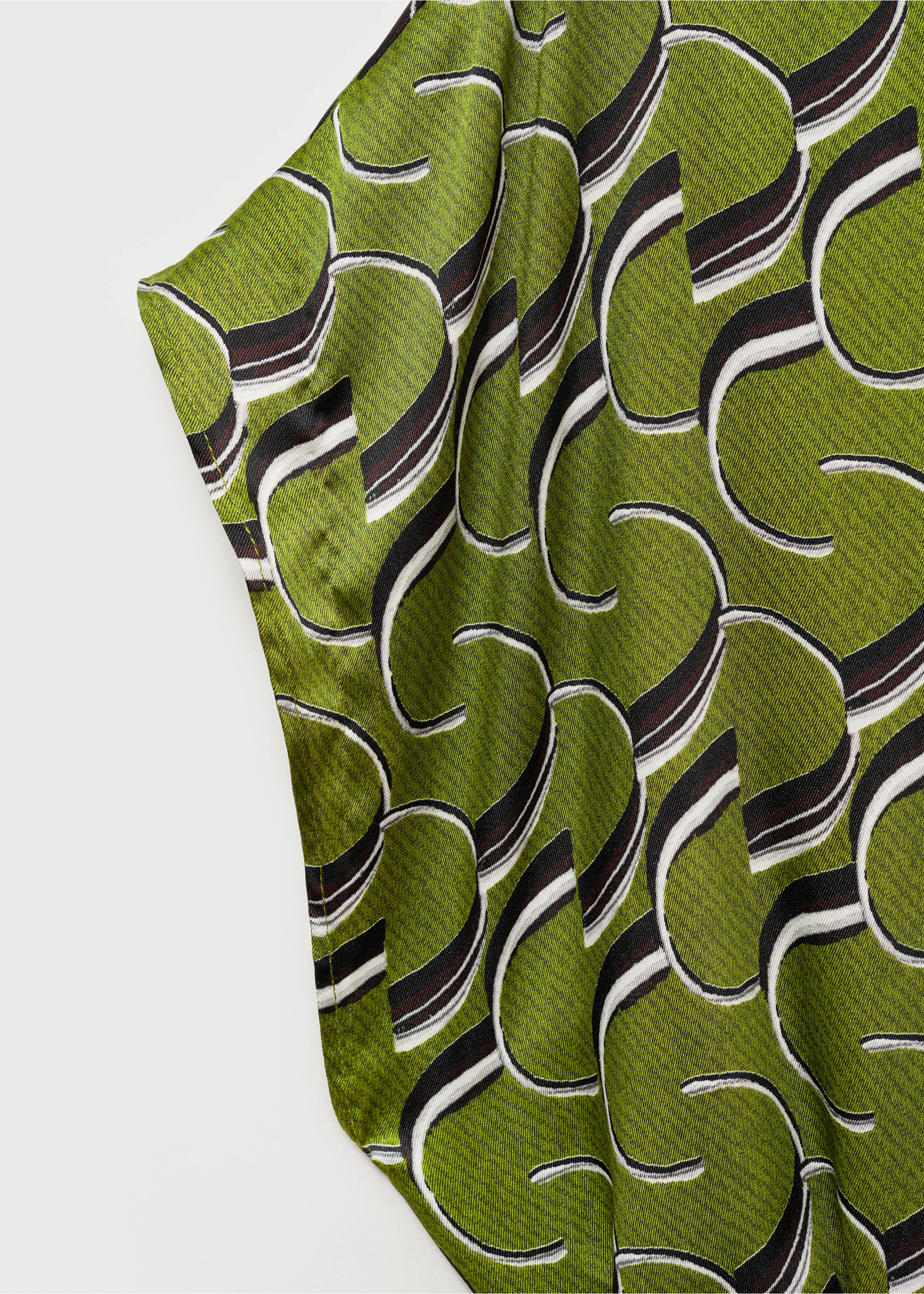 Salopetă satinată cu imprimeu - Detaliu al articolului 0, Verde. Ref: 77066355-00.