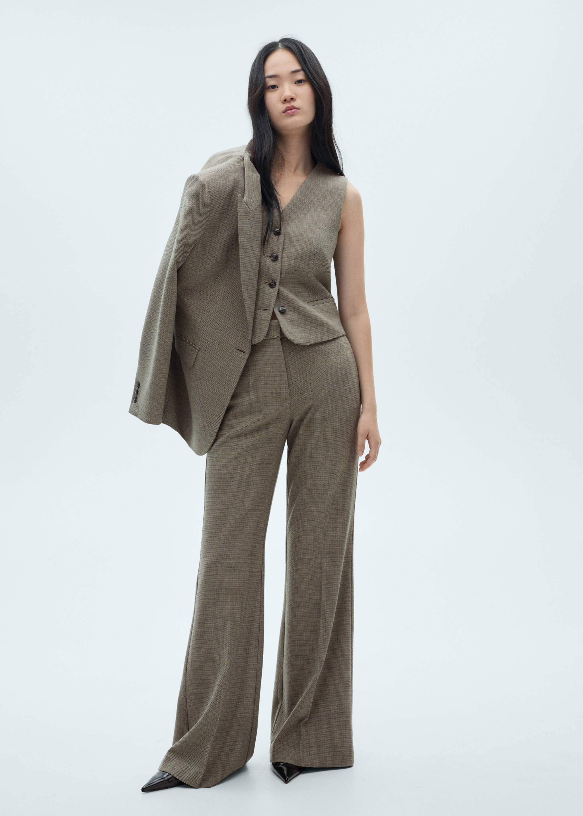 Micro-houndstooth vest - General plane