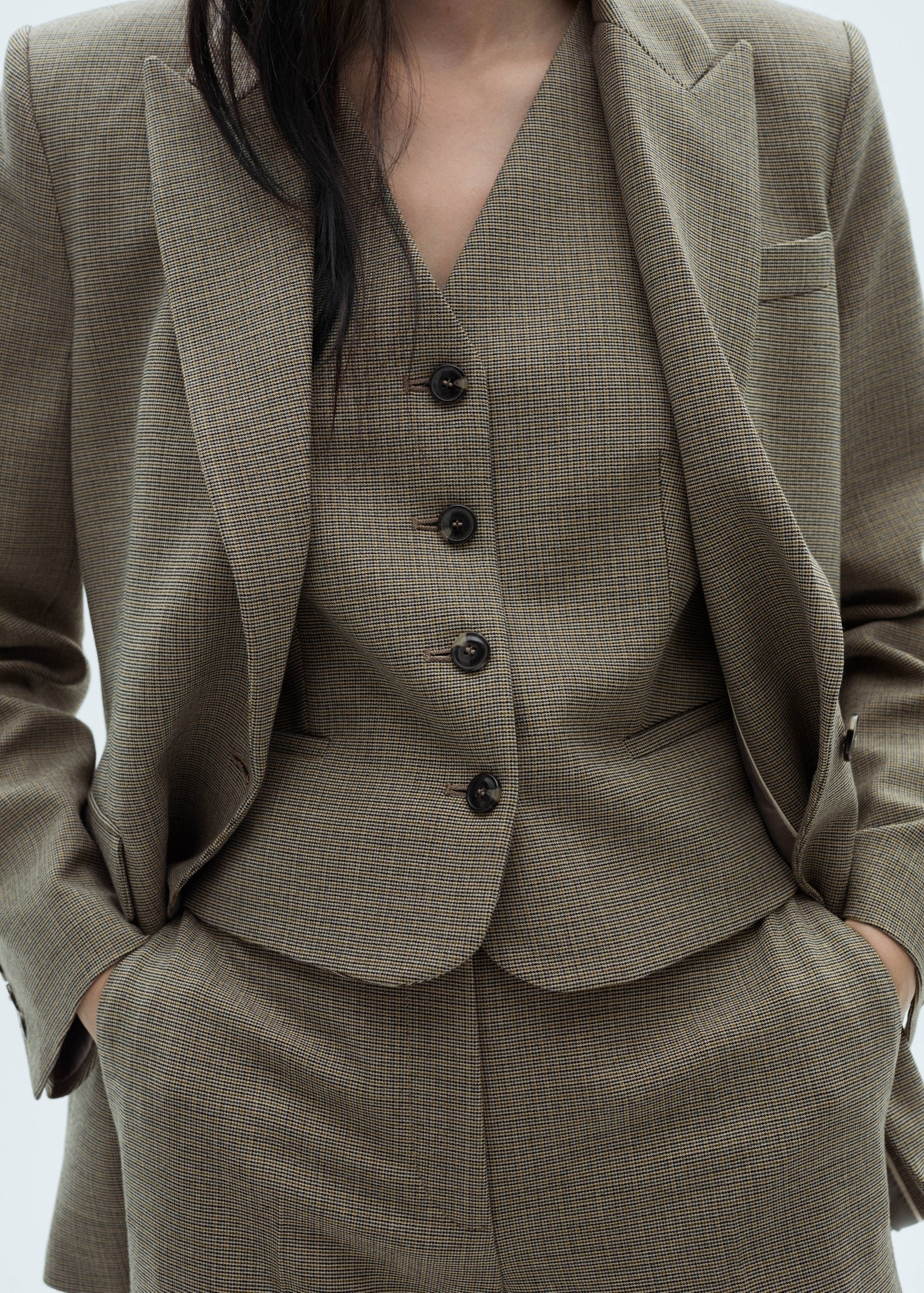 Micro-houndstooth vest - Details of the article 6