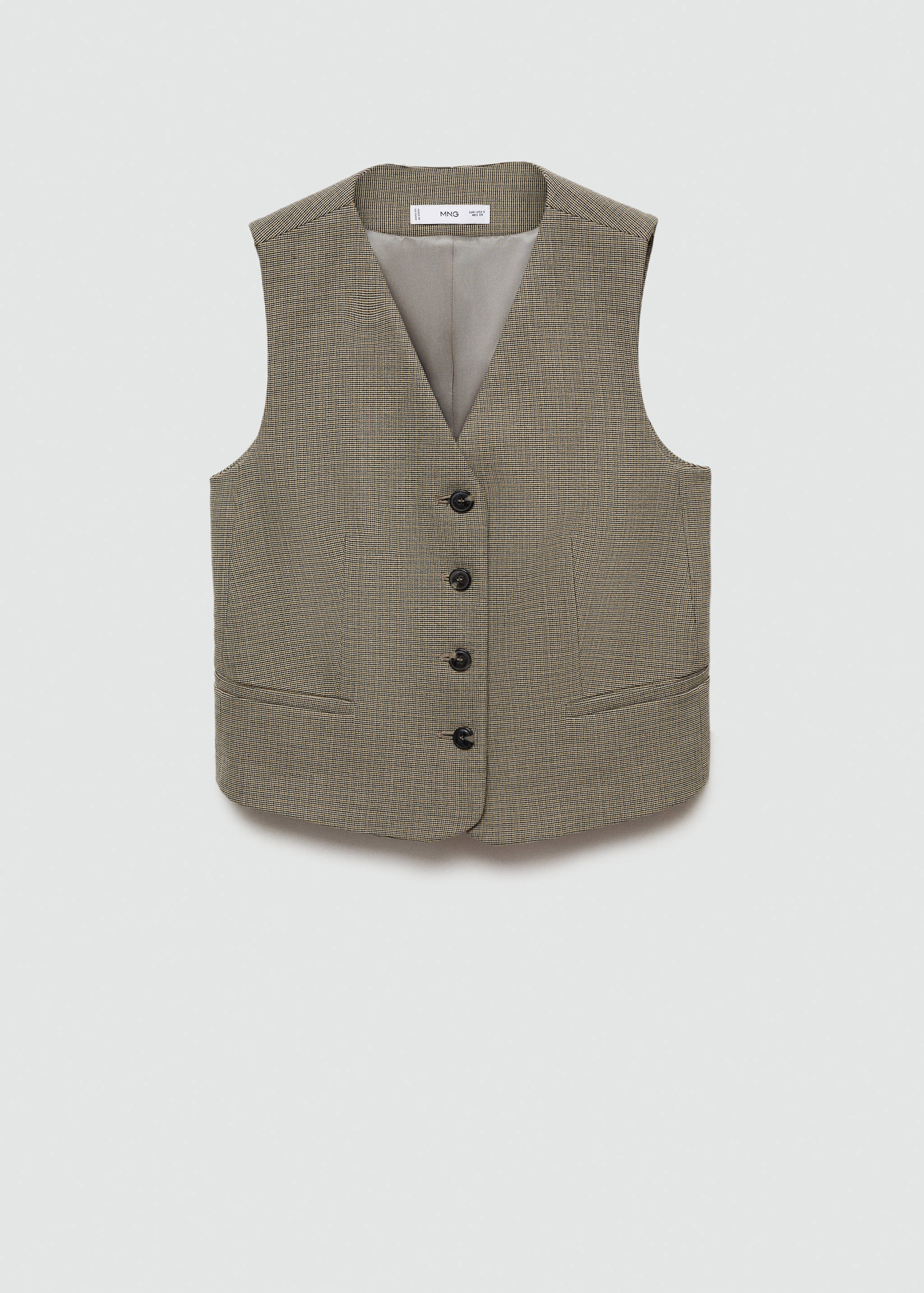 Micro-houndstooth vest - Article without model