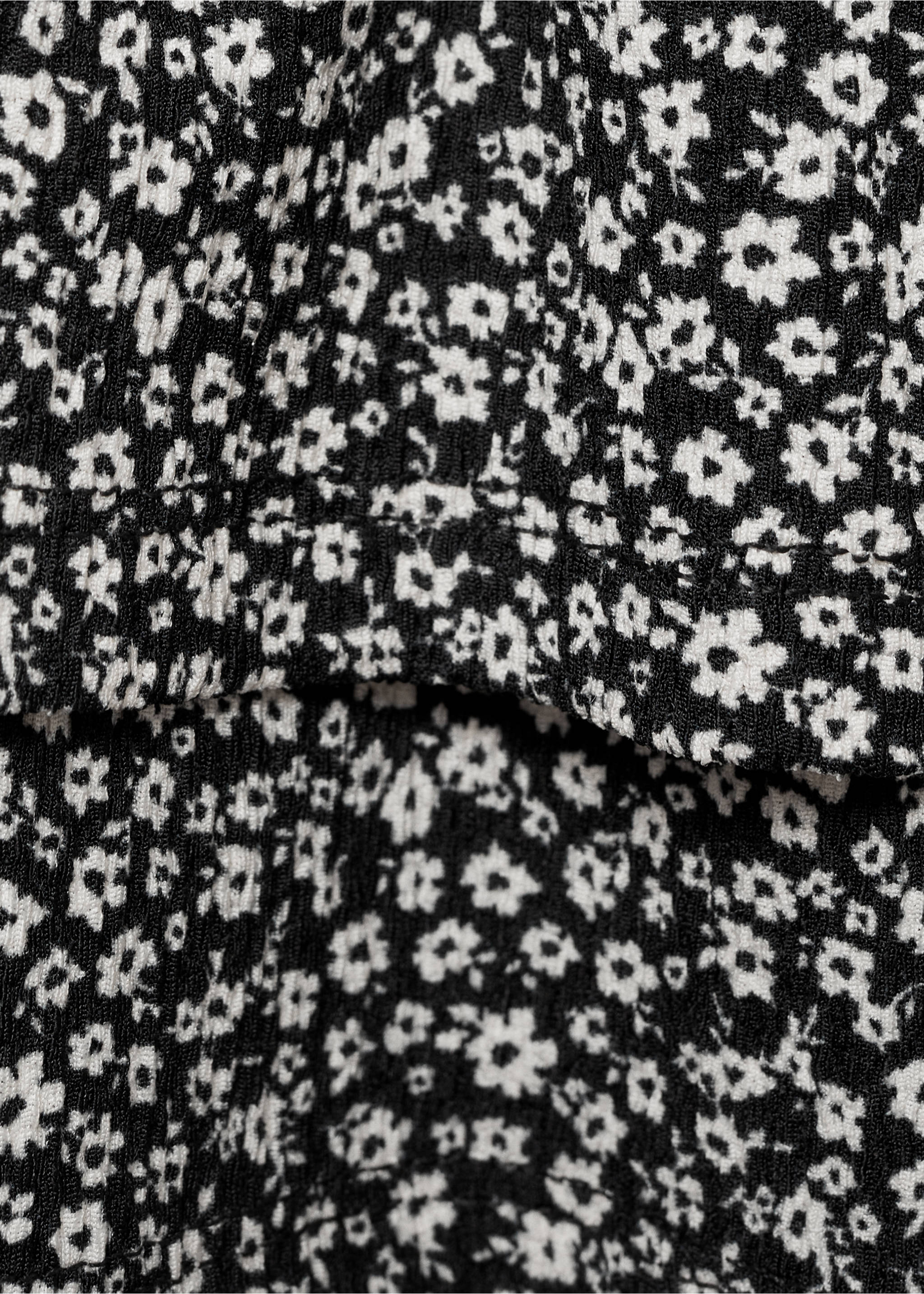 Jupe fleurs volants - Détail de l'article 8, Noir. Ref: 77066732-00.