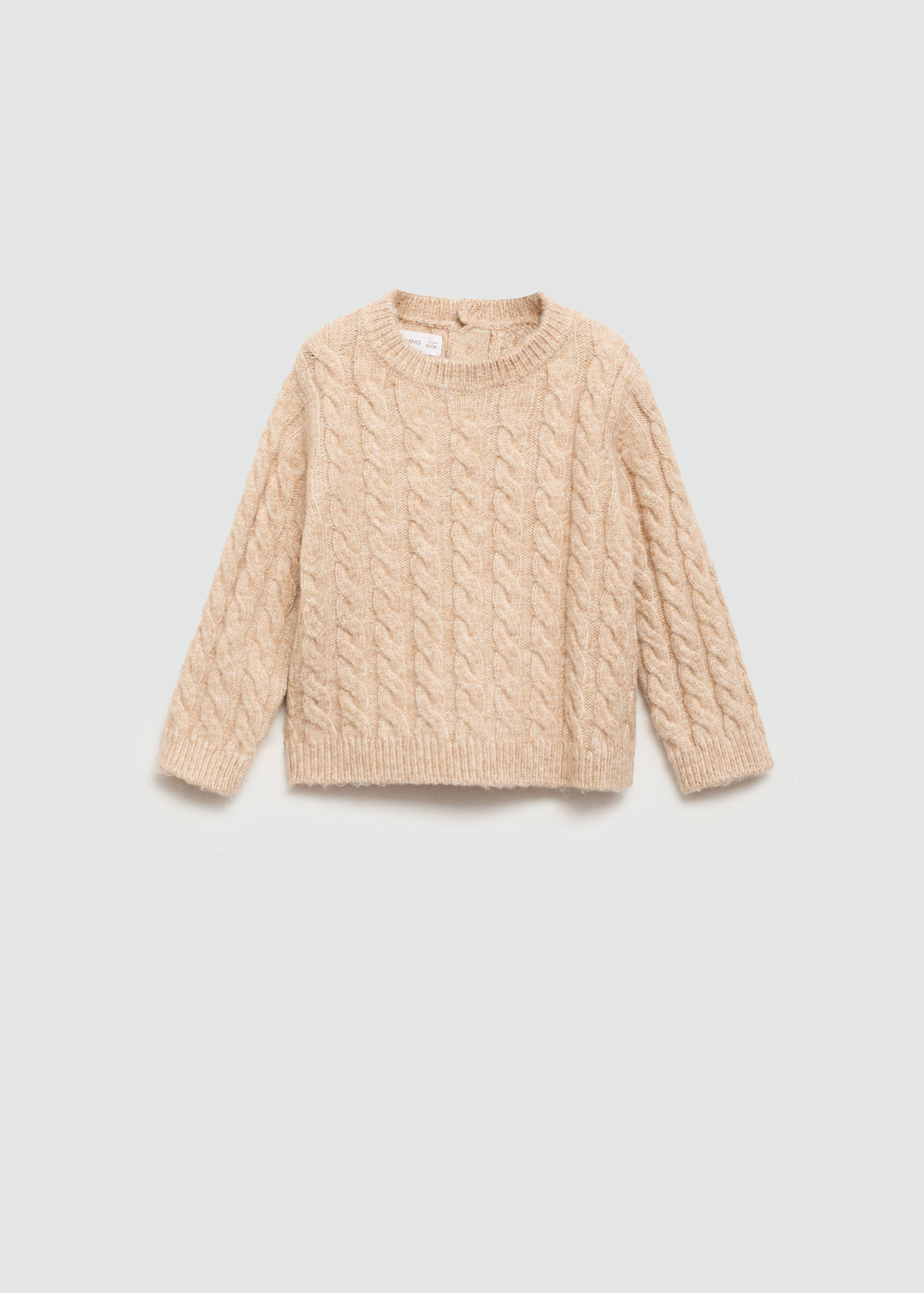 Braided knitted sweater - Article without model