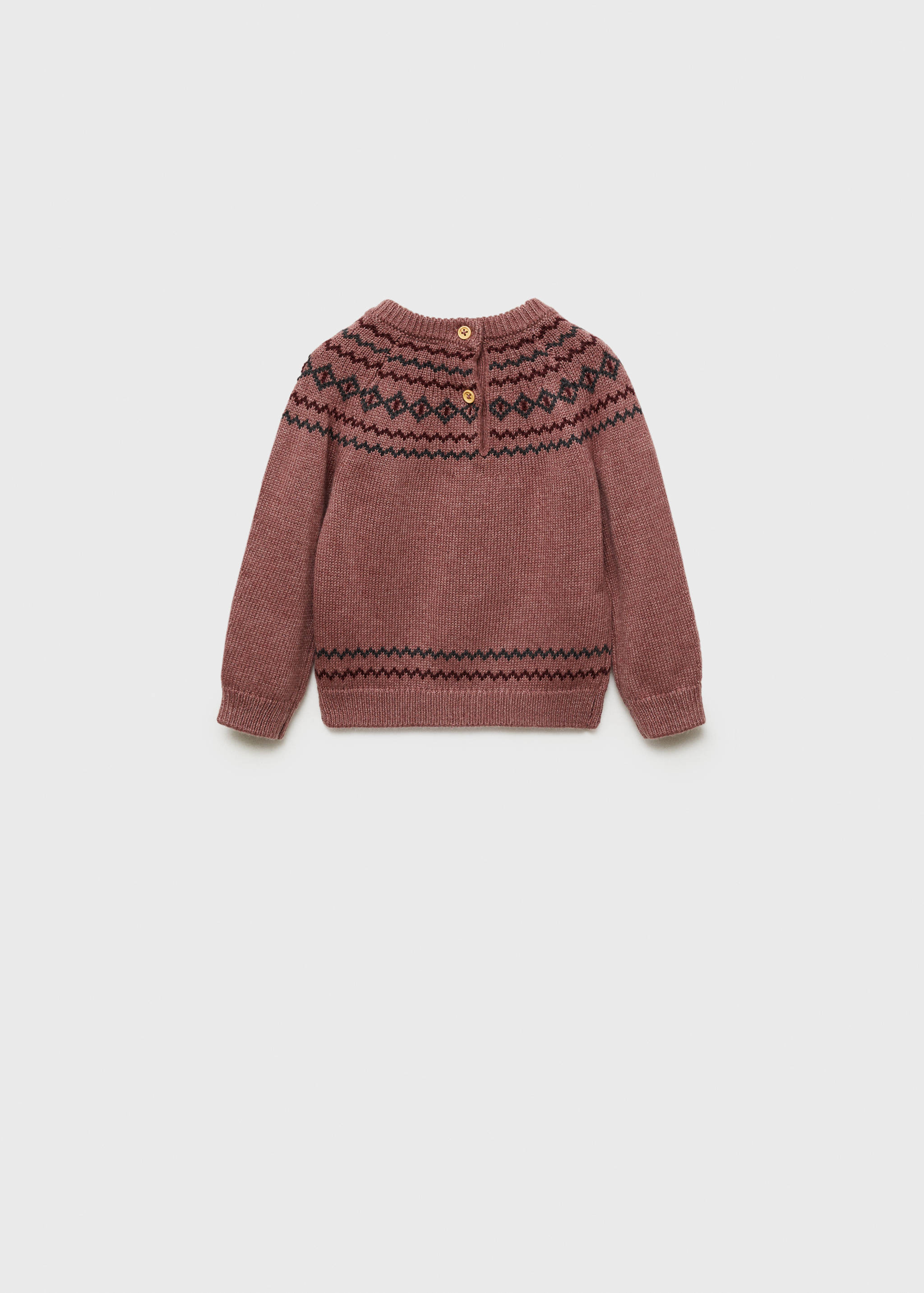 Jacquard sweater - Reverse of the article