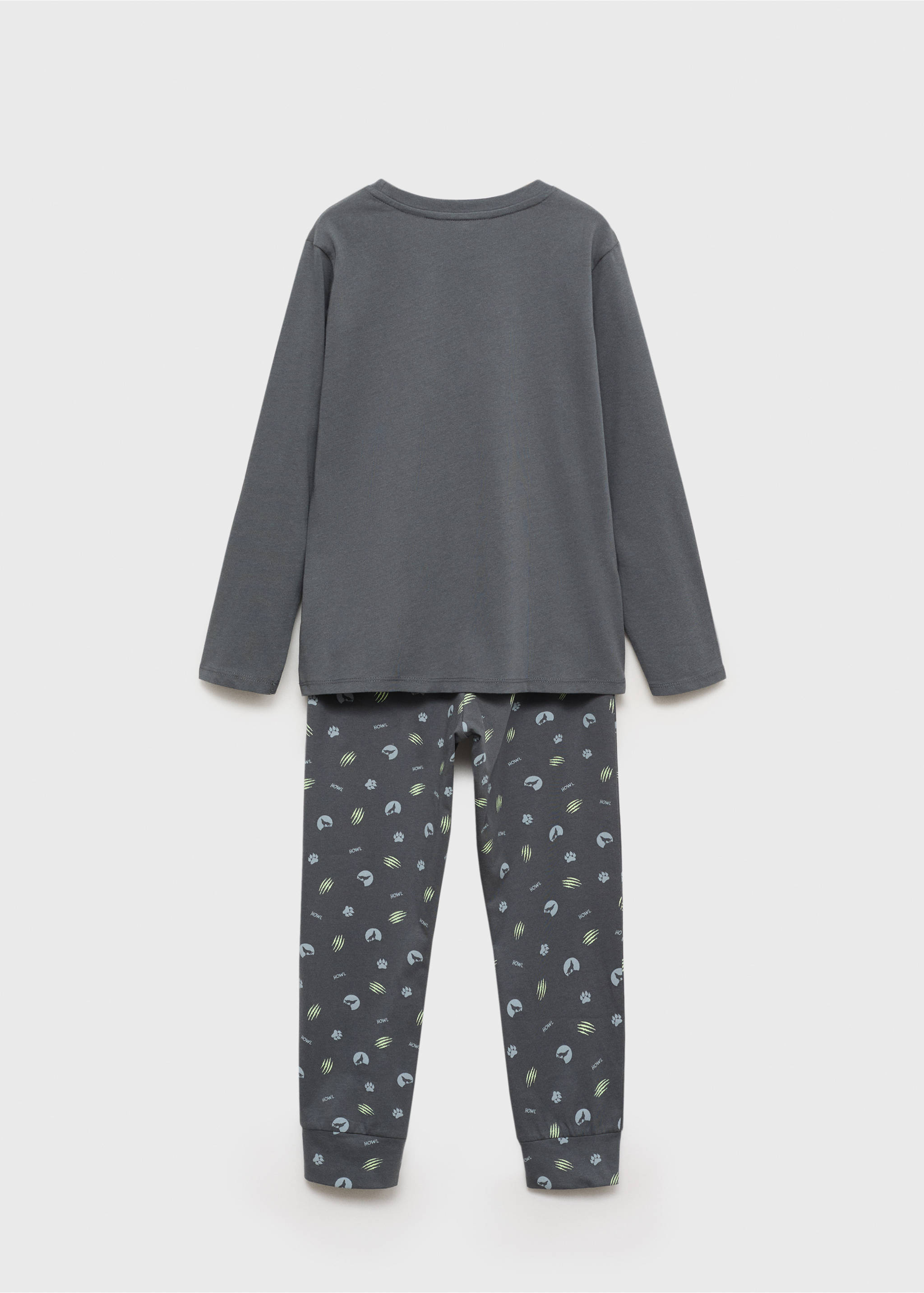 Halloween pyjama mask - Reverse of the article, Charcoal. Ref: 77066738-00.