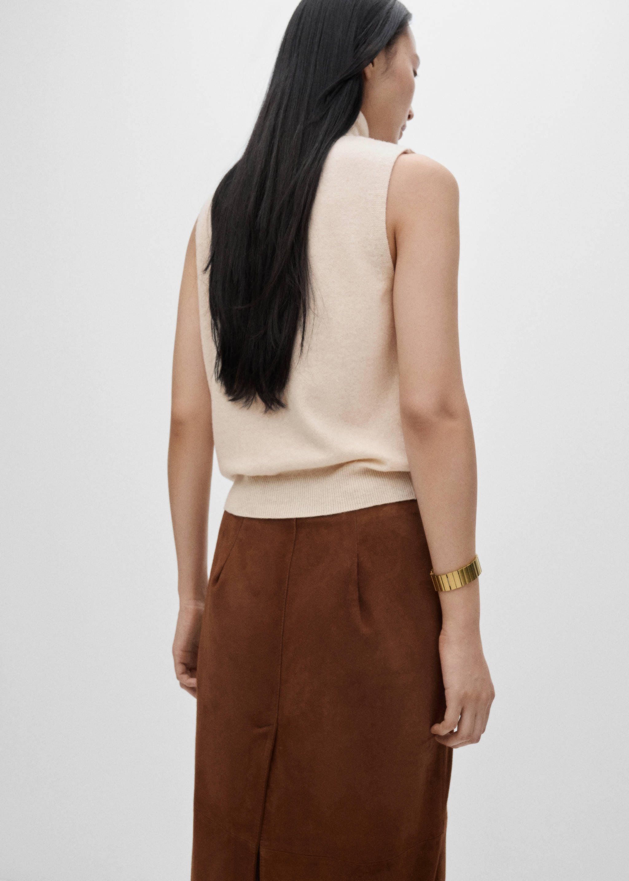 Top lana cuello vuelto - Reverso del artículo