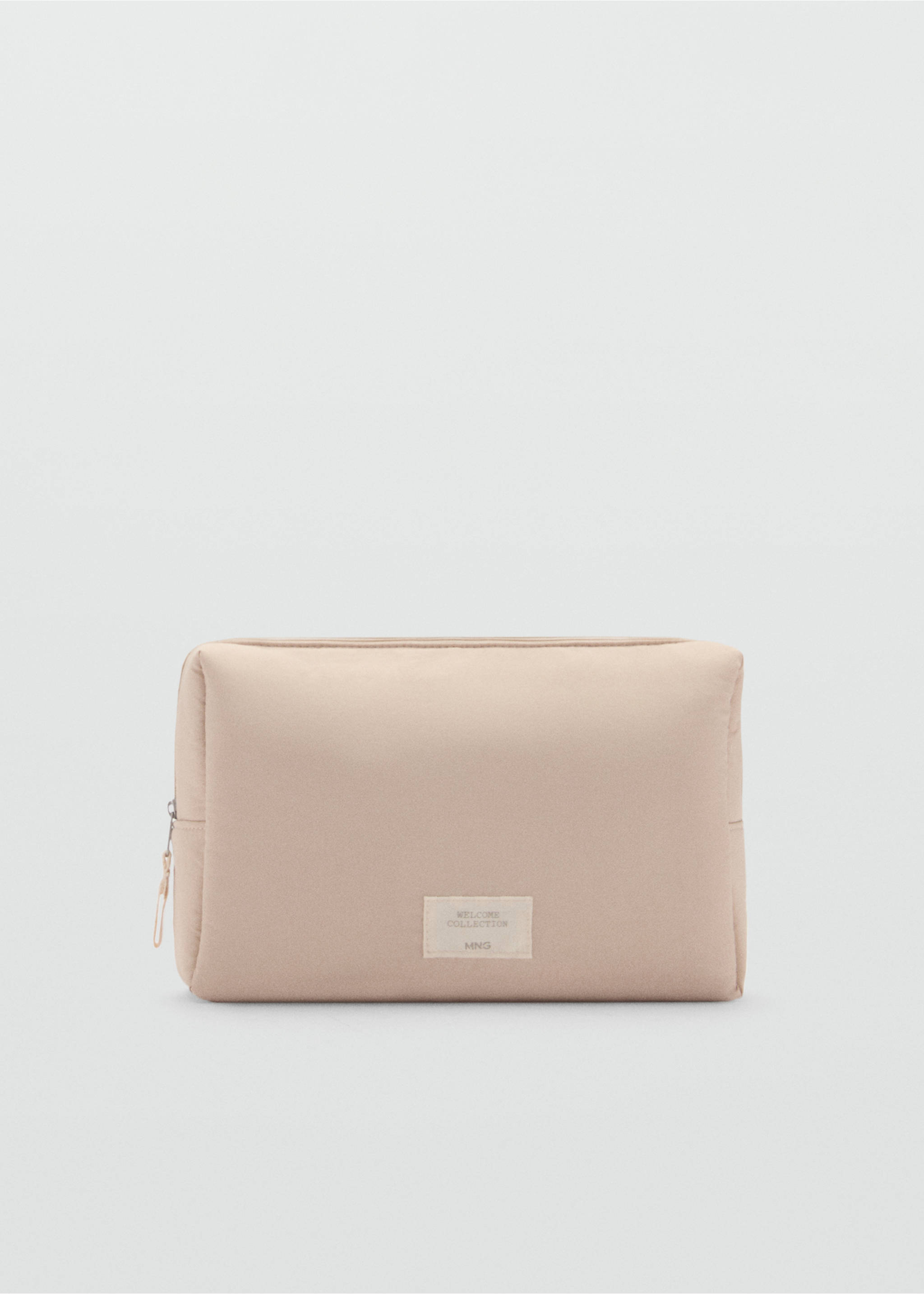 Kosmetiktasche im Stepp-Design - Artikel ohne Model, Beige. Ref: 77066750-00.