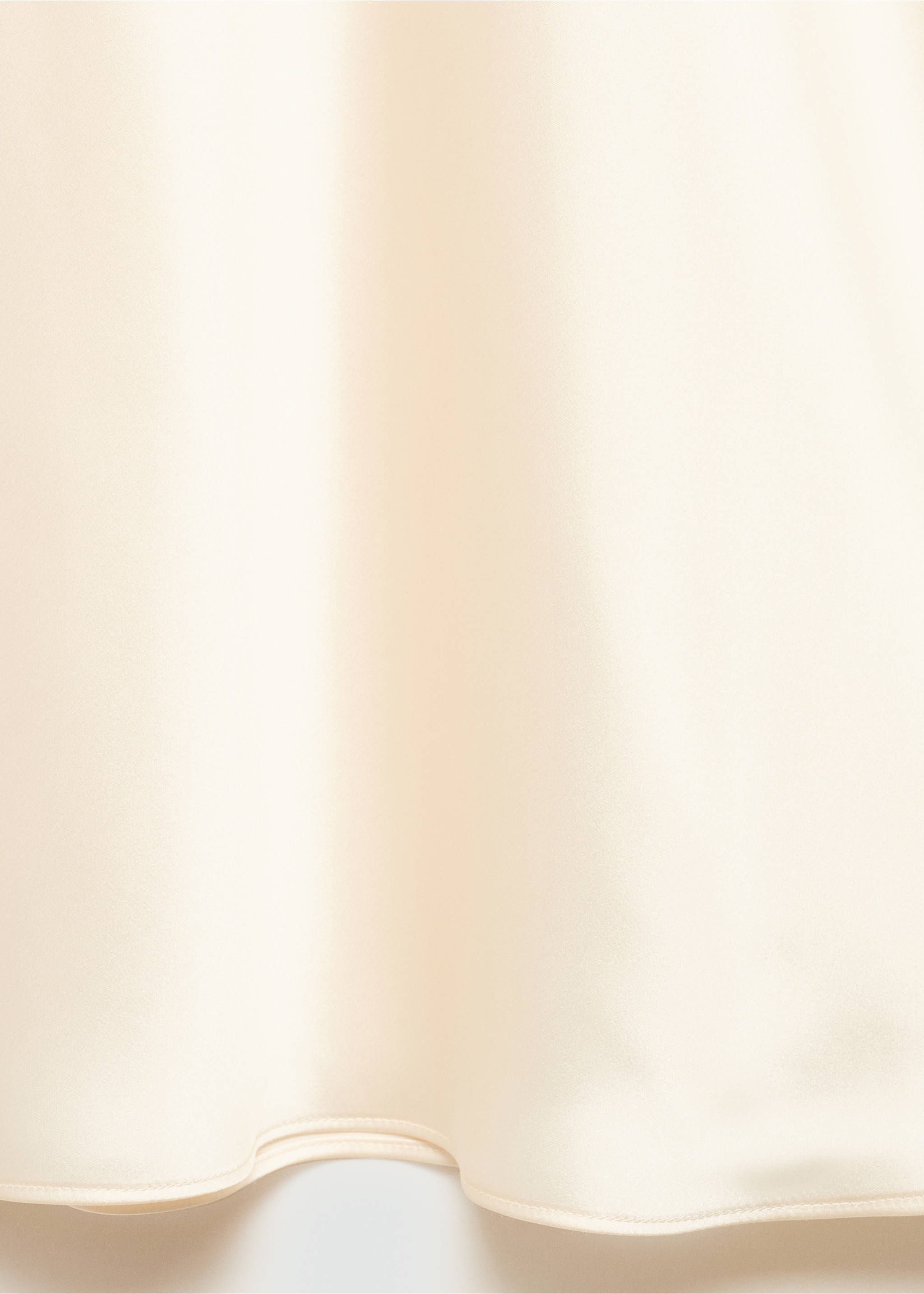 Satin long skirt - Details of the article 8, Sand. Ref: 77066755-00.