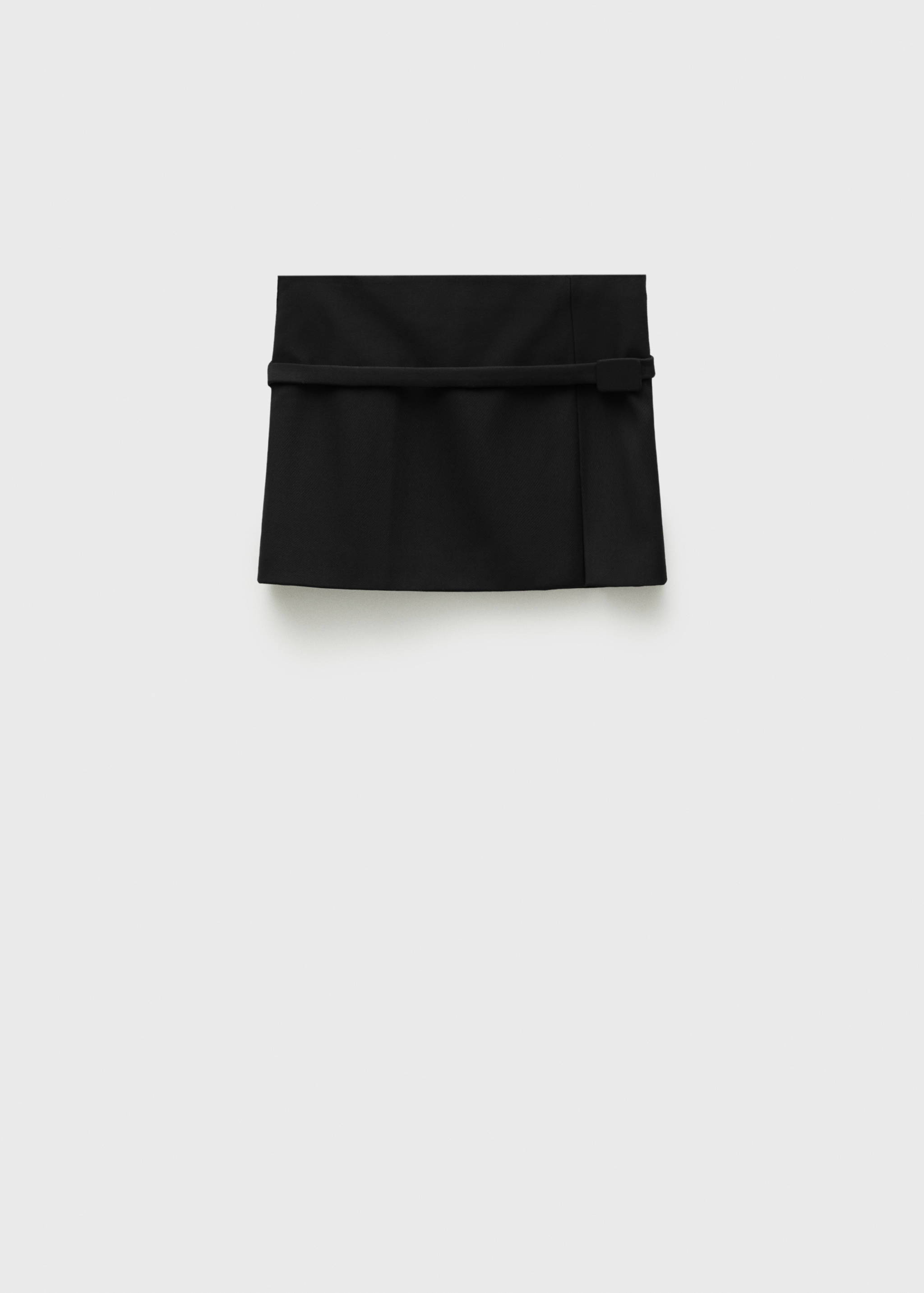 Mini skirt belt slit - Article without model