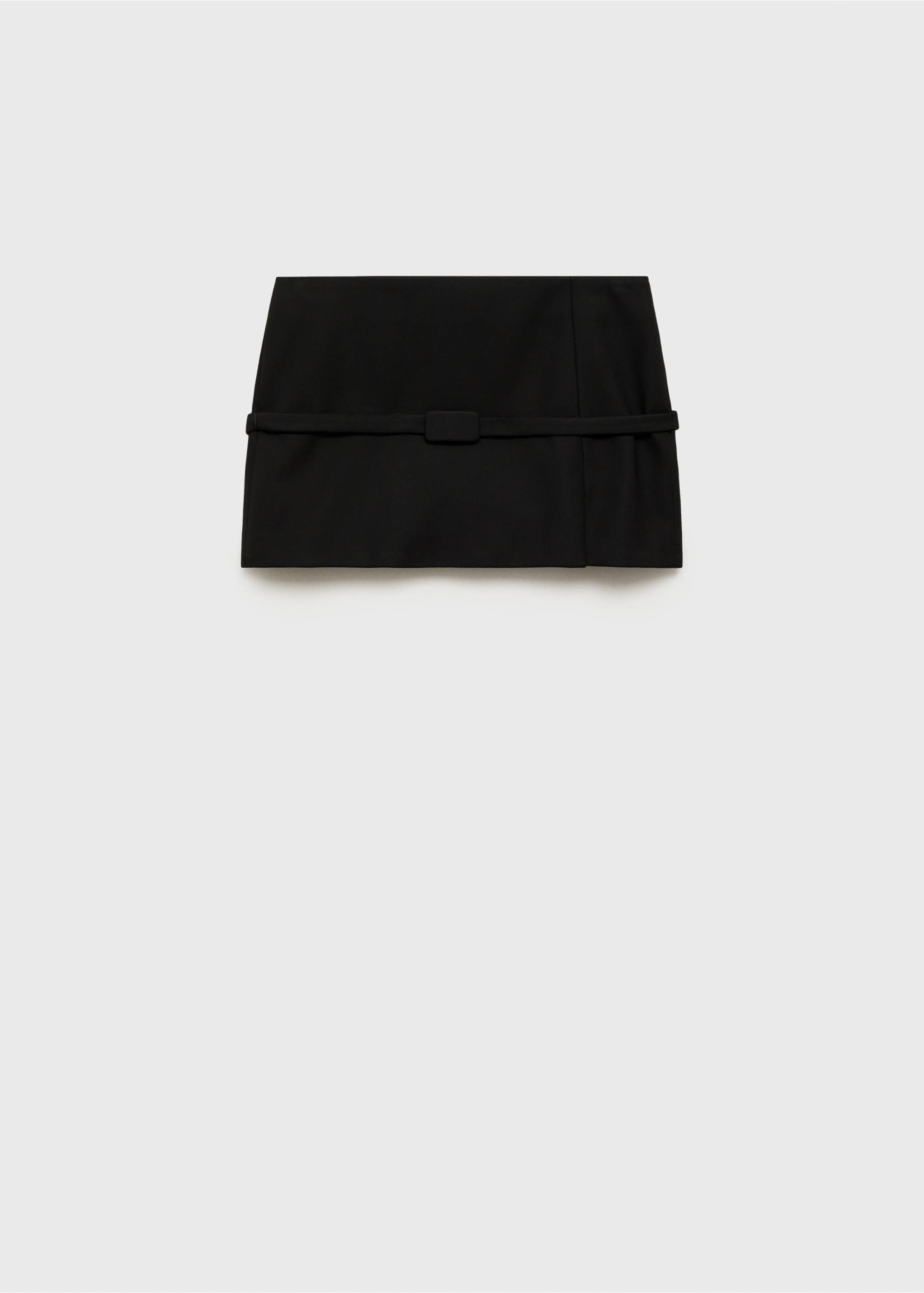 Mini skirt belt slit - Article without model, Black. Ref: 77066756-00.