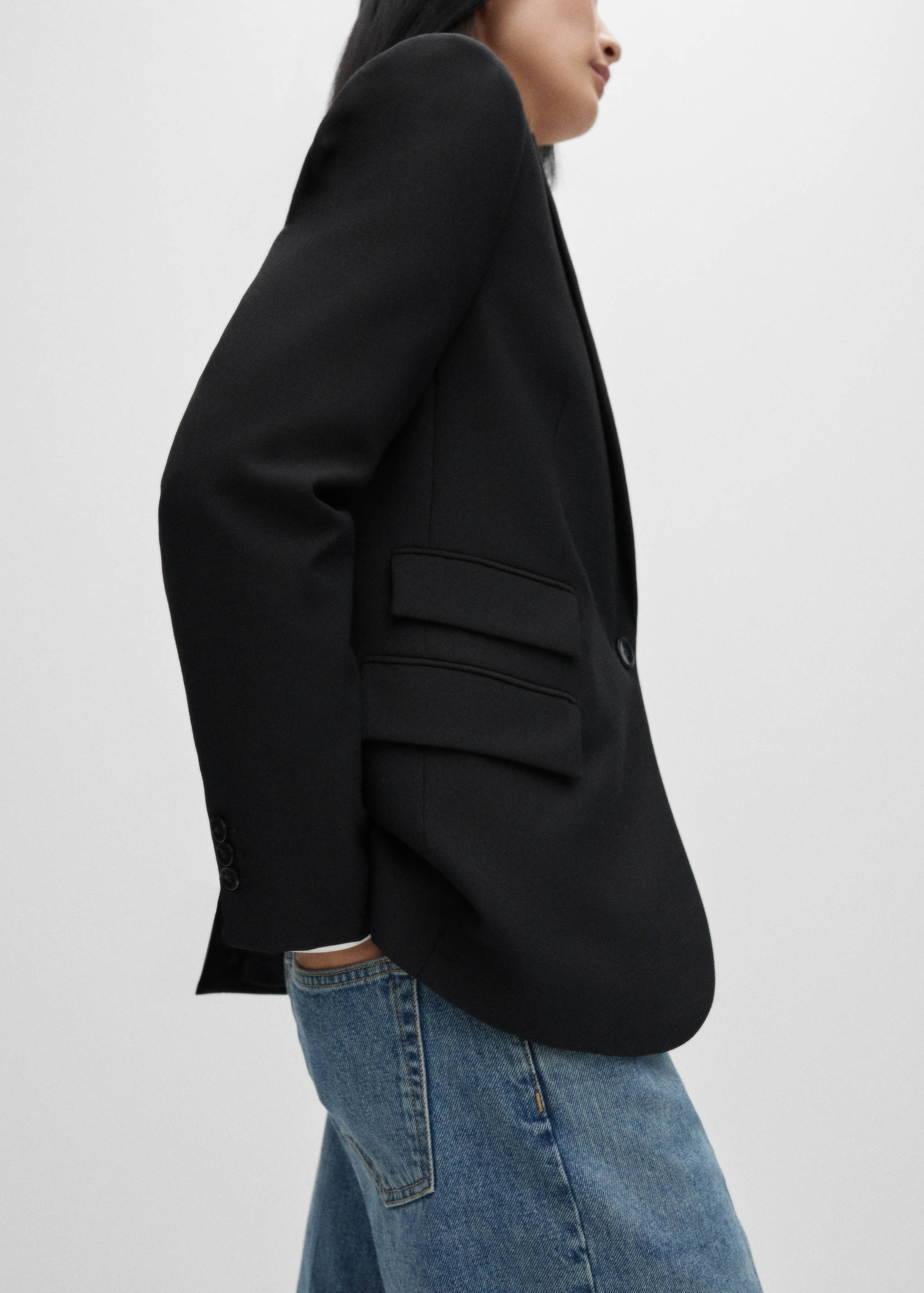 Σακάκι κοστουμιού από μαλλί - Λεπτομέρεια του προϊόντος 2