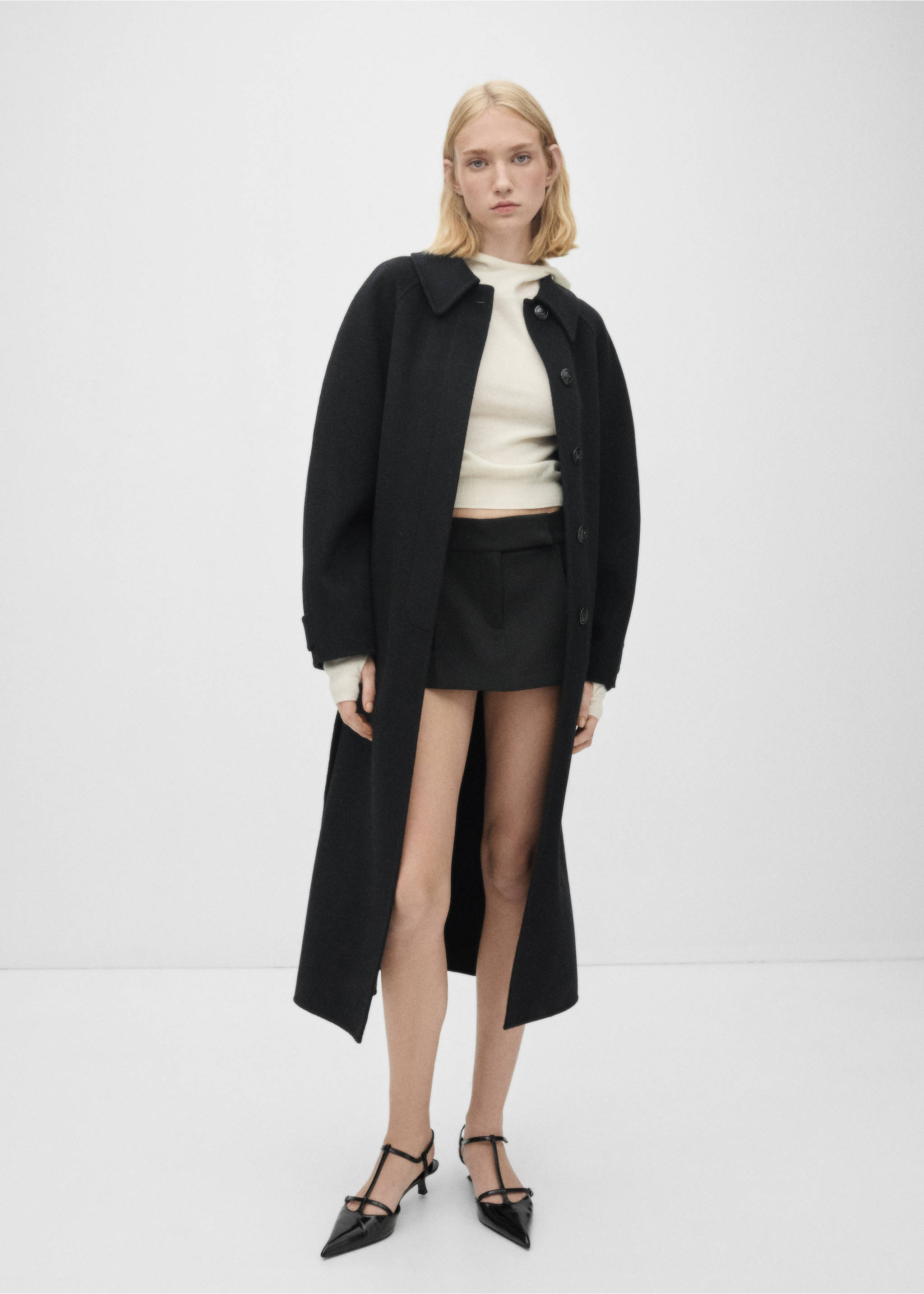 Suknja niskog struka - Opći prikaz, Crna. Ref: 77066759-00.