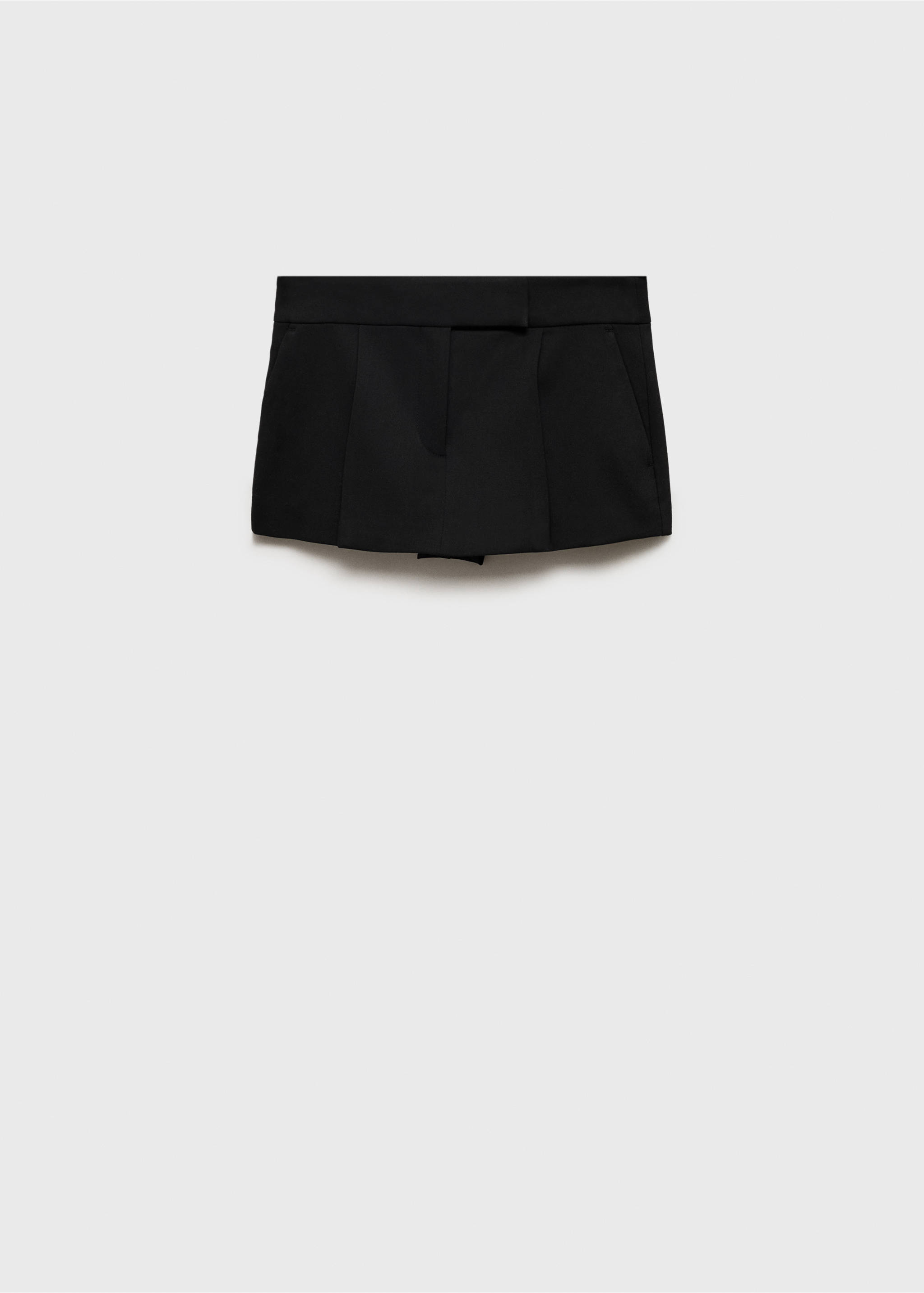Low-rise skirt - Article without model, Black. Ref: 77066759-00.