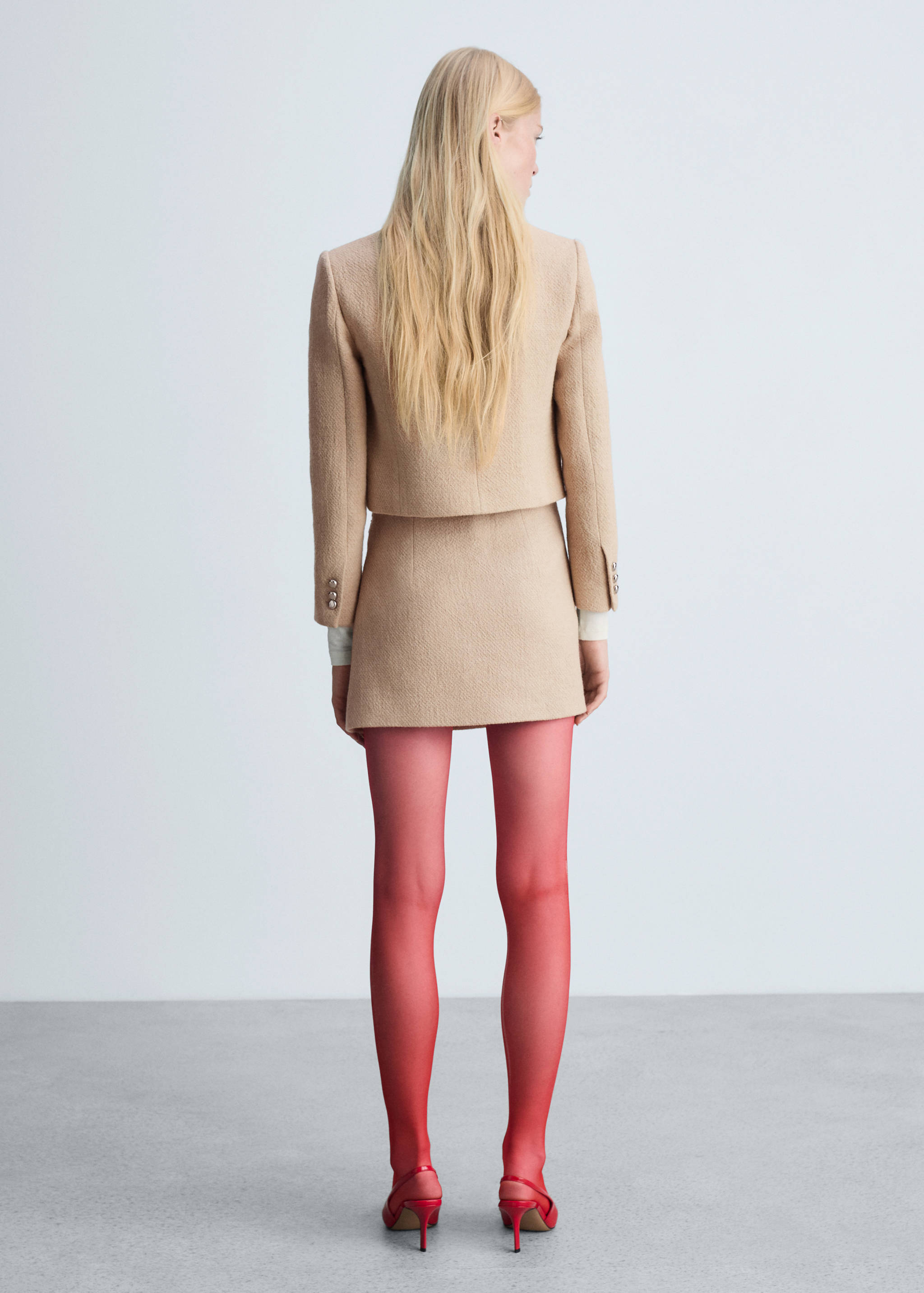 Minifalda detalle botones - Reverso del artículo