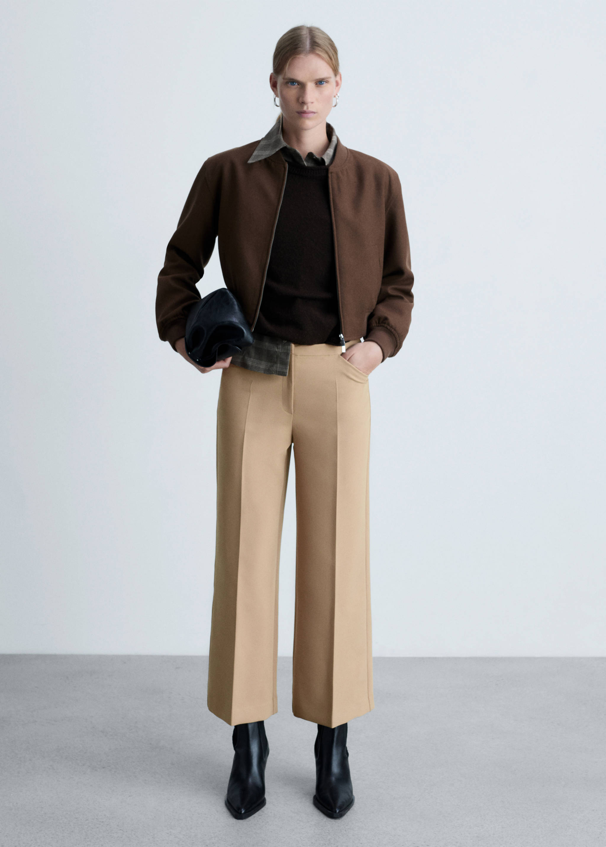Wideleg-Bundfaltenhose - Allgemeine Ansicht