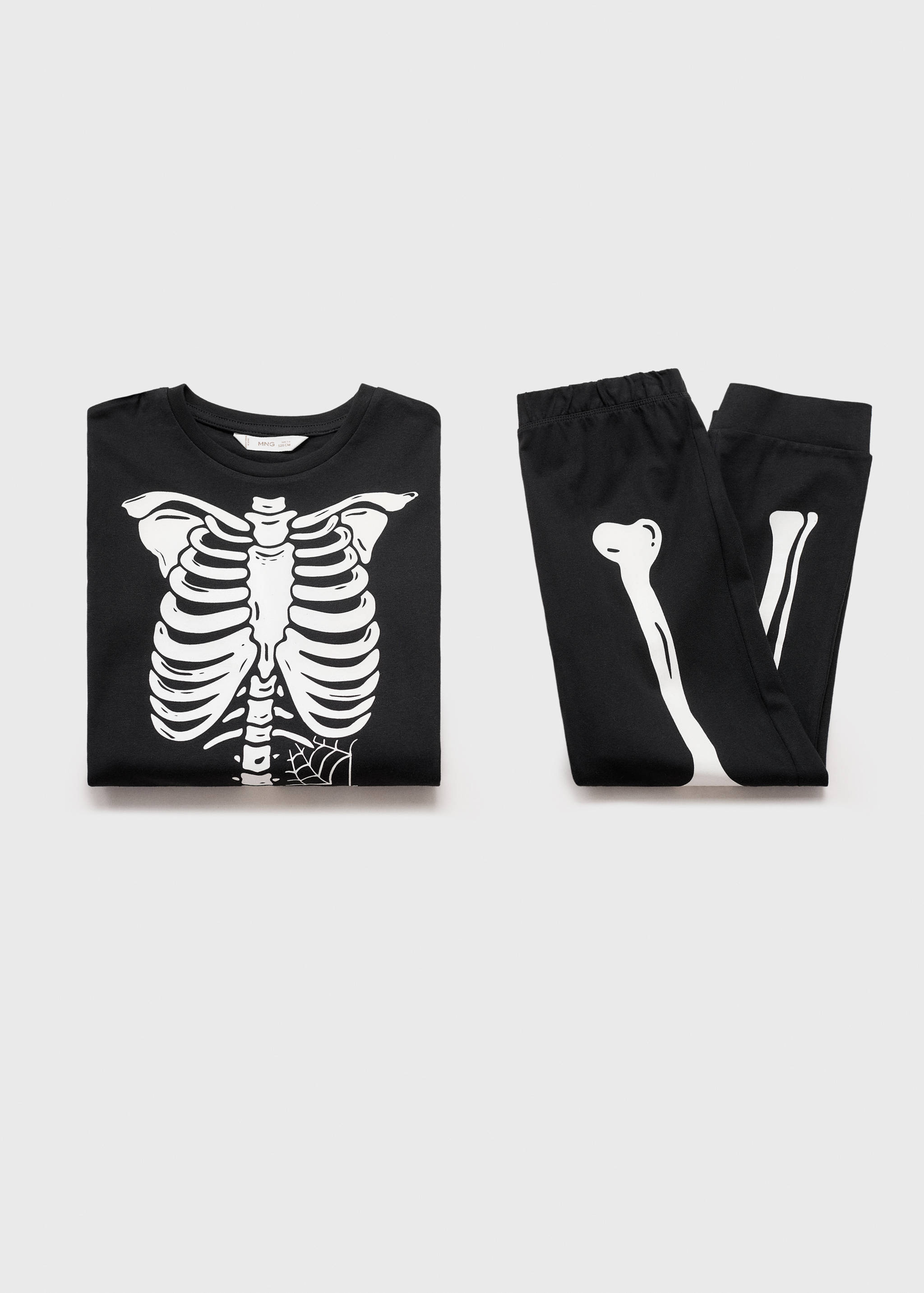 Pizsama sötéteben világítós csontvázzal - A termék adatai 0