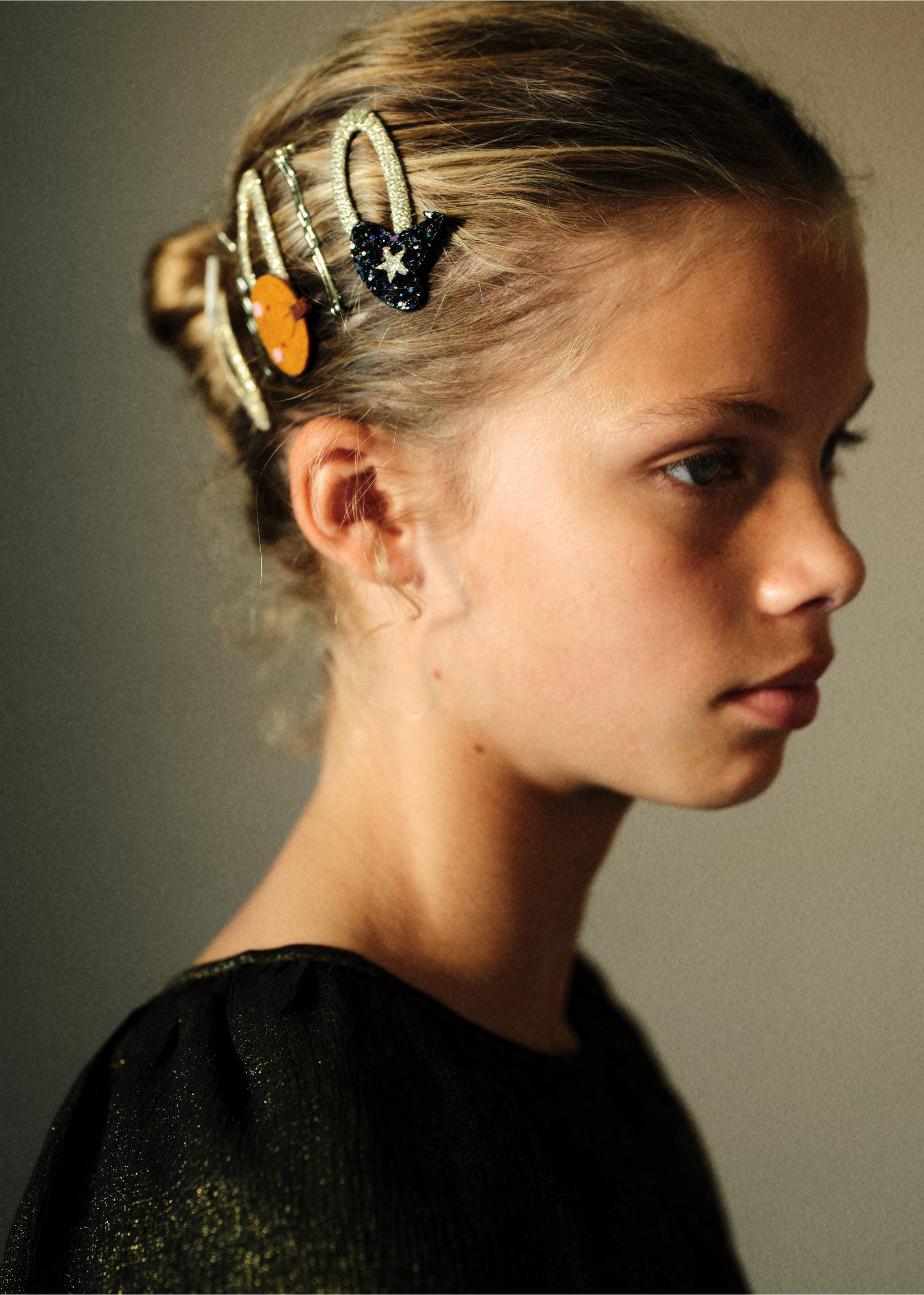 Halloween hair clip - Details of the article 5, Gold. Ref: 77067121-00.