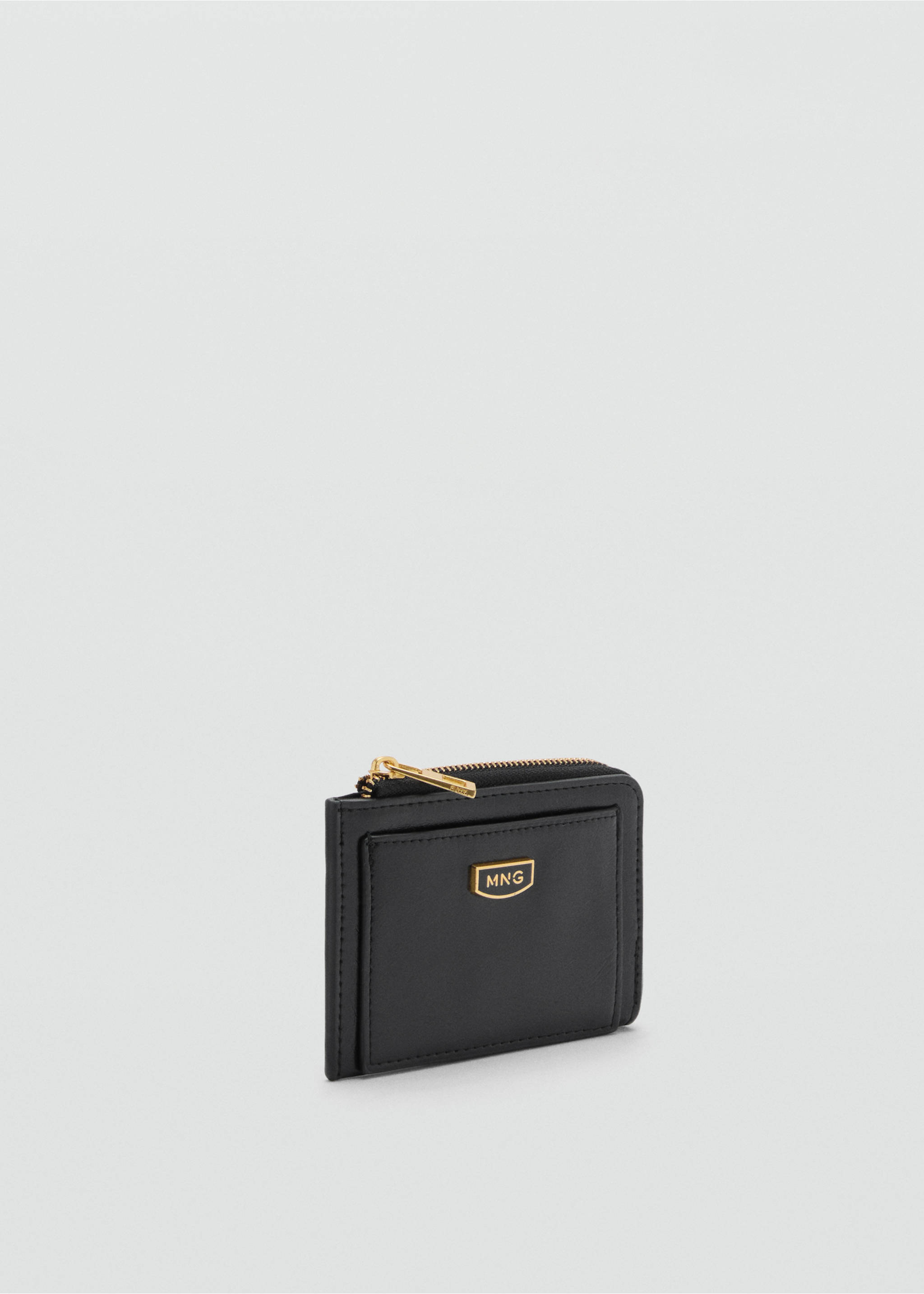 Monedero efecto piel bolsillo - Plano medio, Negro. Ref: 77067123-00.