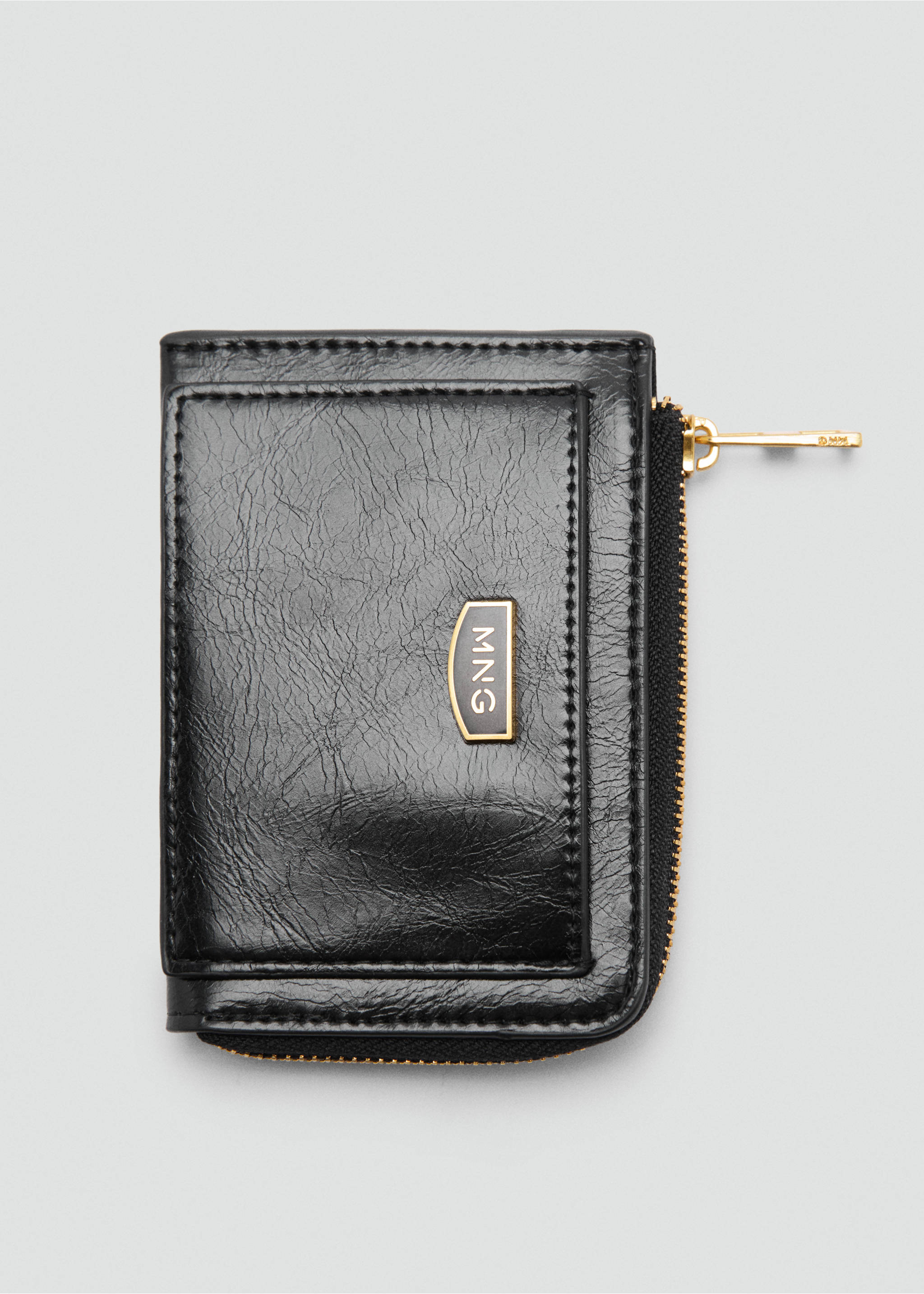 Monedero efecto piel bolsillo - Detalle del artículo 1, Negro. Ref: 77067123-00.
