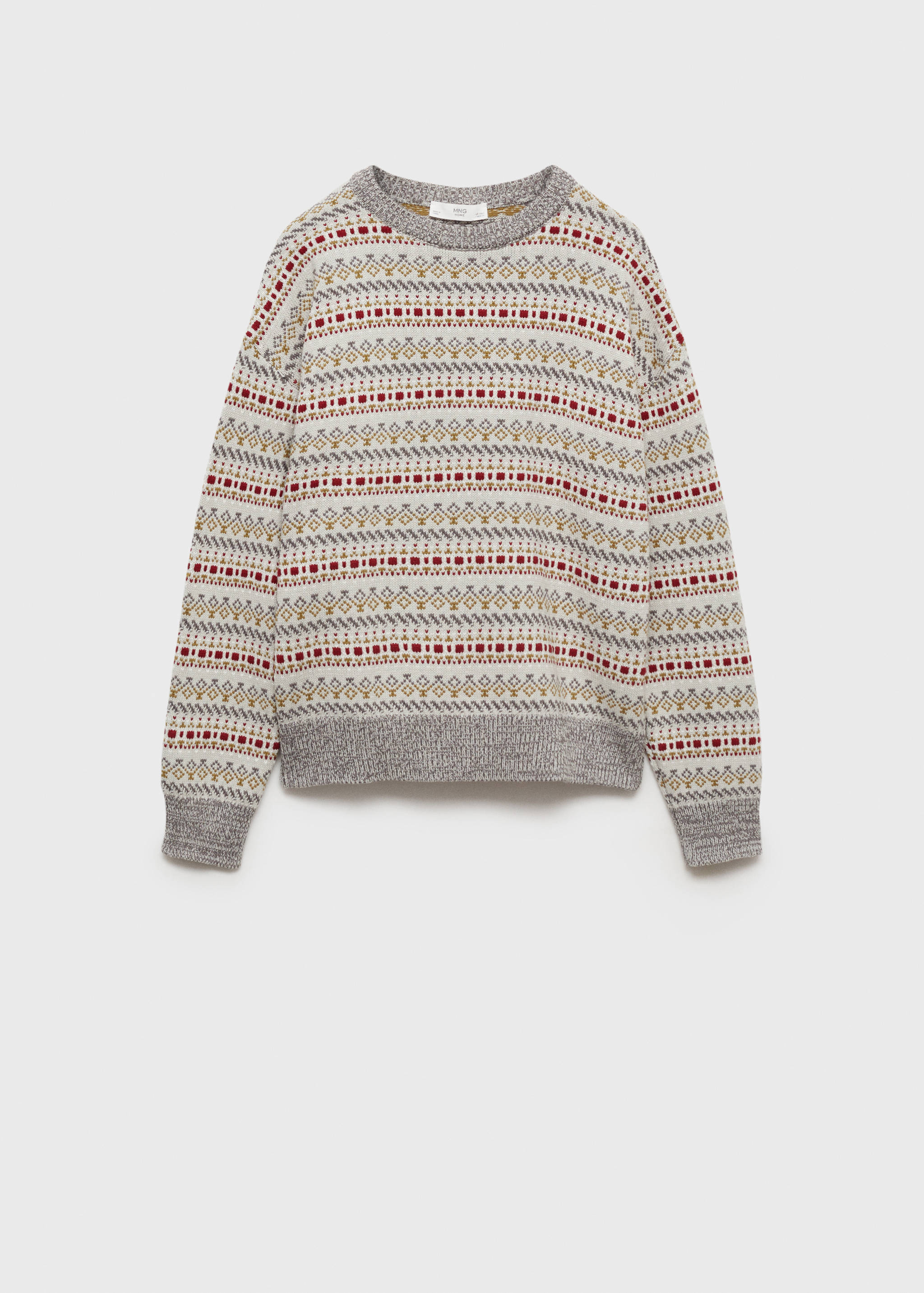 Geometric knit sweater - Article without model