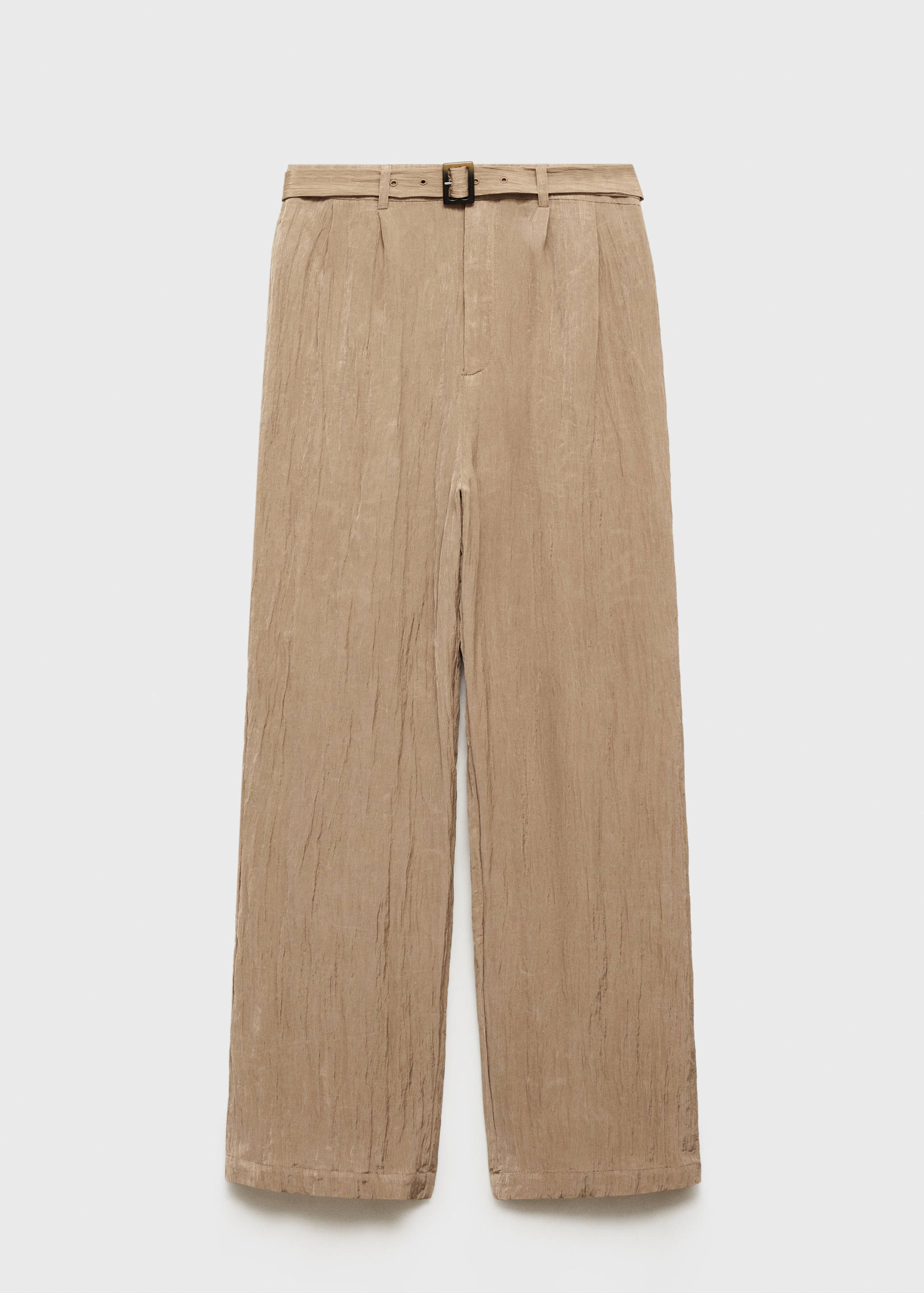 Textured trousers with belt - Article without model