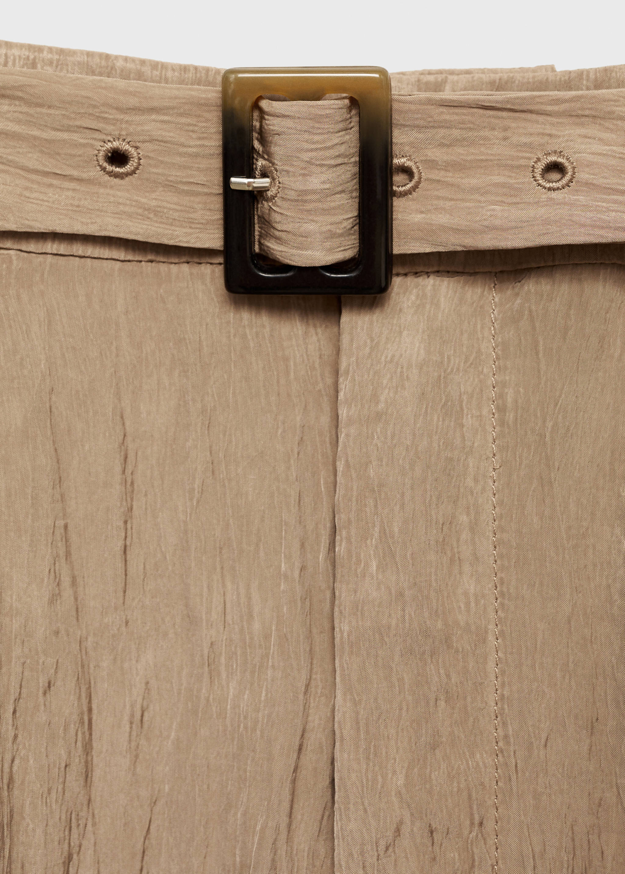 Textured trousers with belt - Details of the article 8