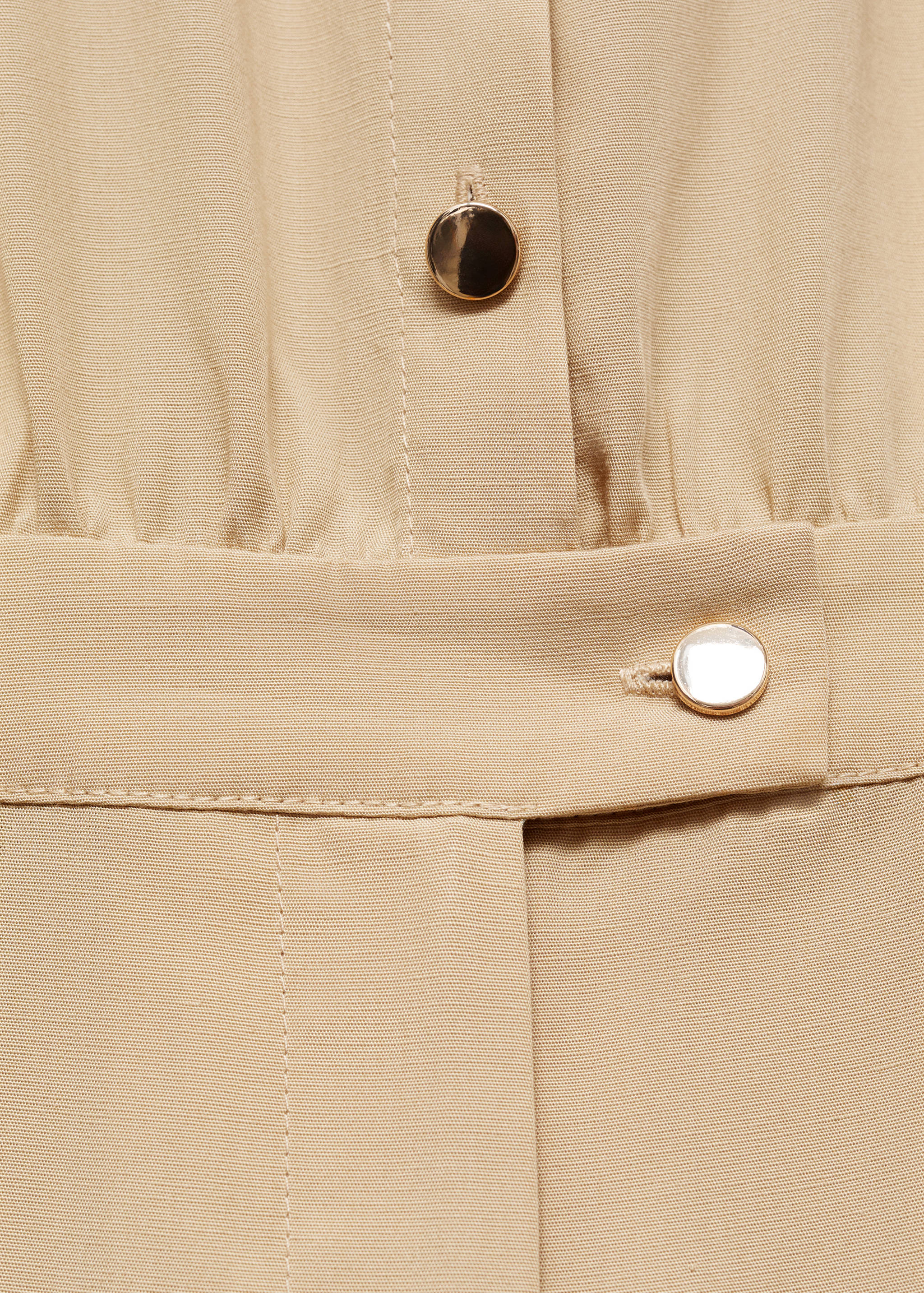 Lyocell shirt-collar jumpsuit - Details of the article 8