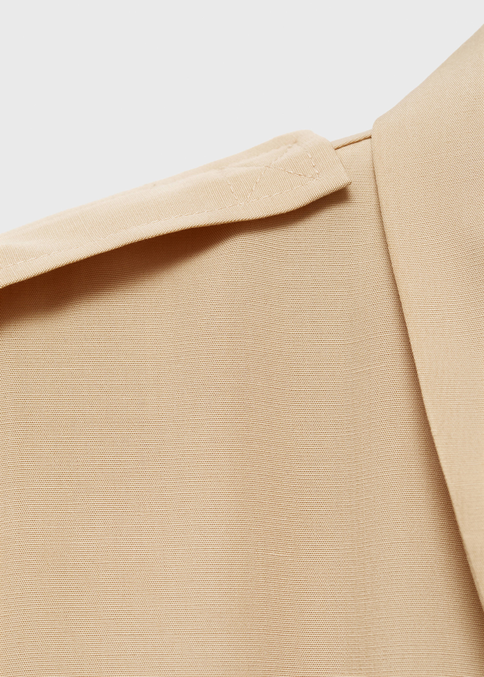 Lyocell shirt-collar jumpsuit - Details of the article 0