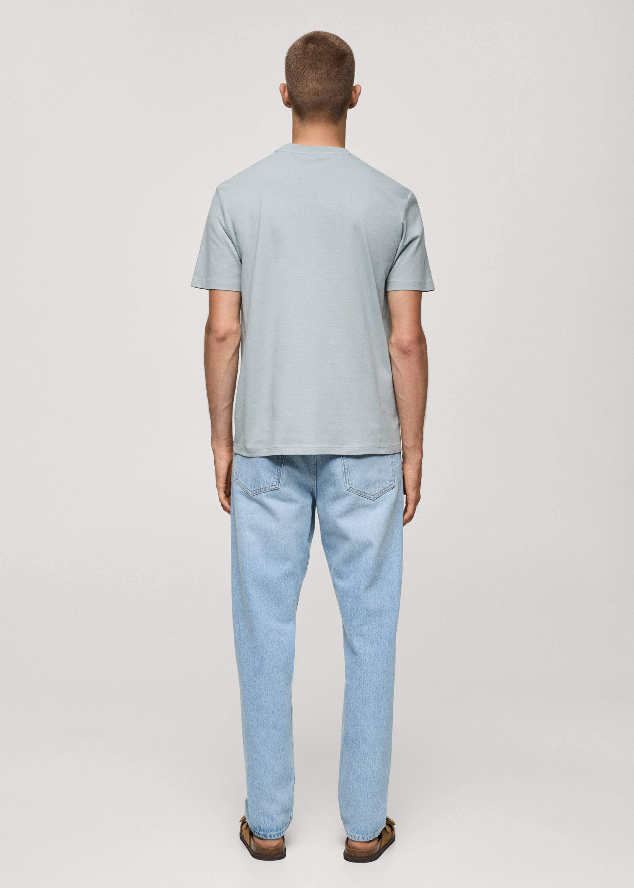 Camiseta 100% algodón estampado pecho - Reverso del artículo