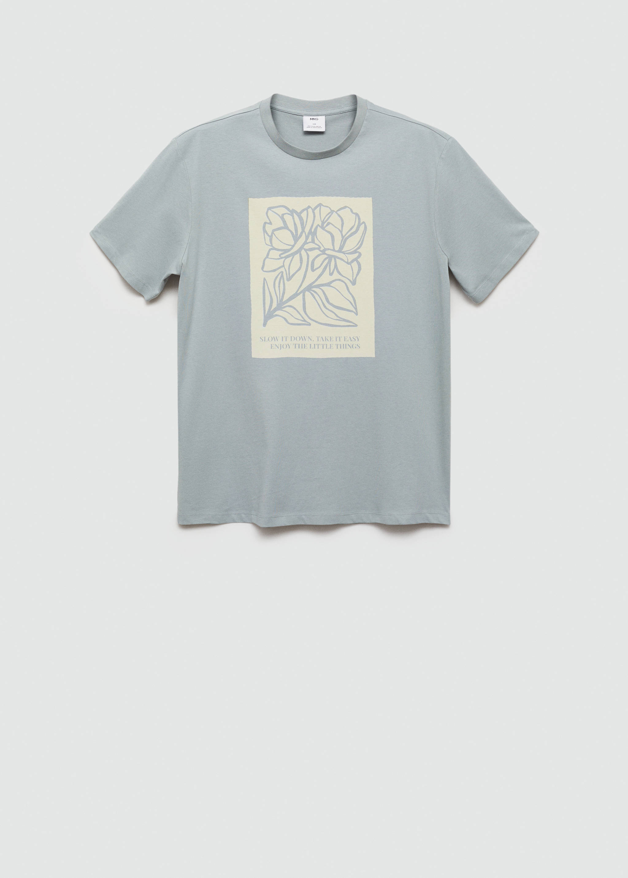 Camiseta 100% algodón estampado pecho - Artículo sin modelo