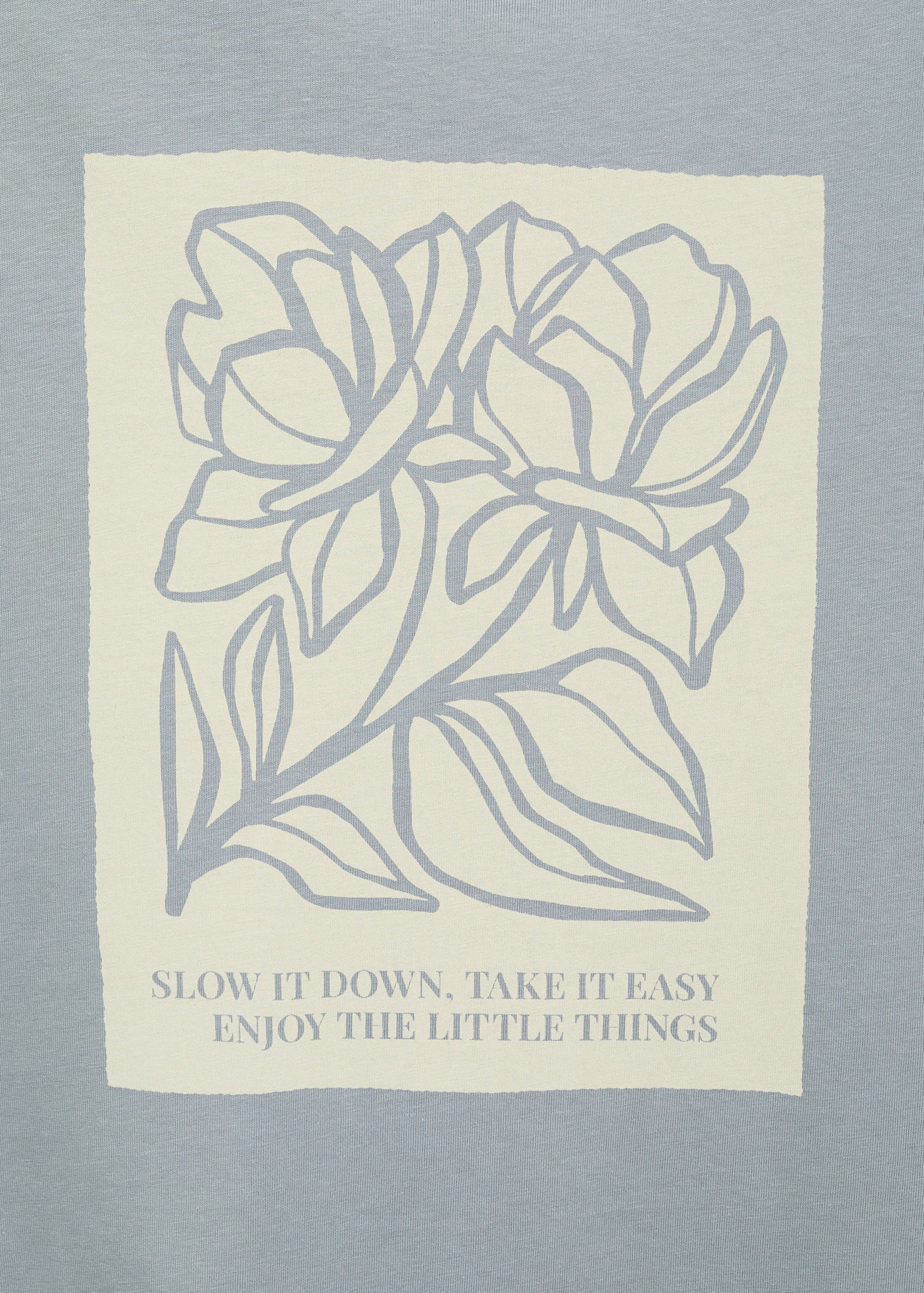 Camiseta 100% algodón estampado pecho - Detalle del artículo 8