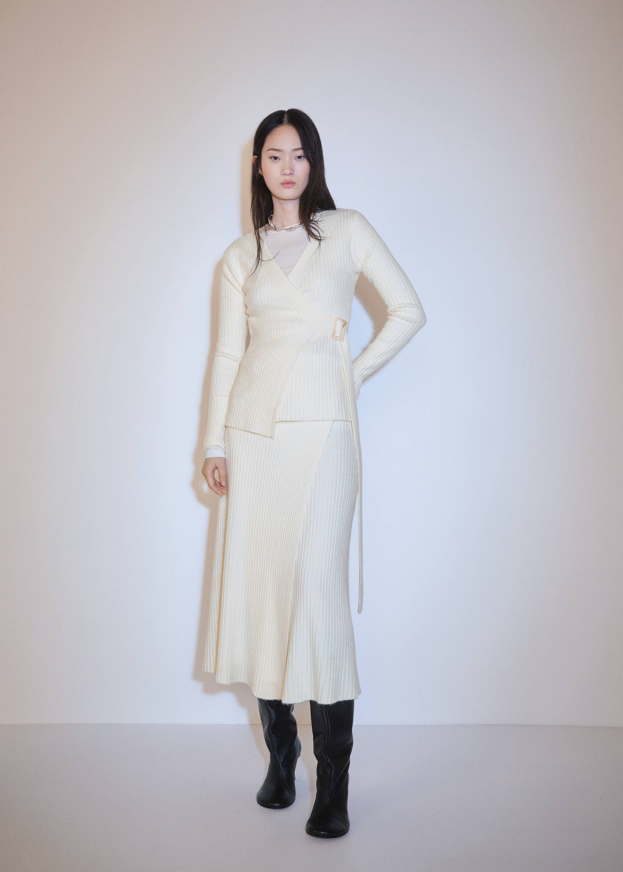 Knit wrap skirt - General plane