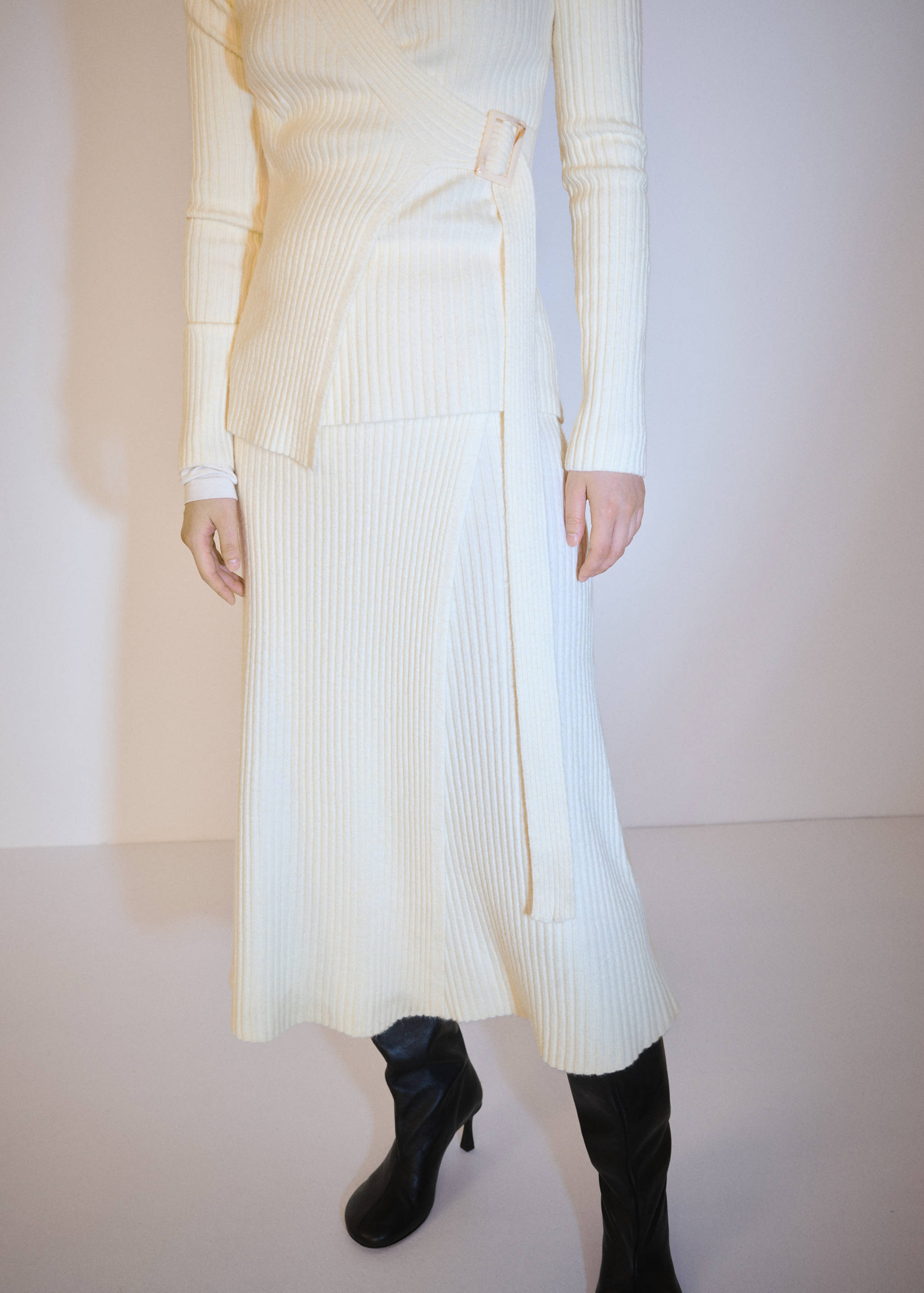 Knit wrap skirt - Medium plane