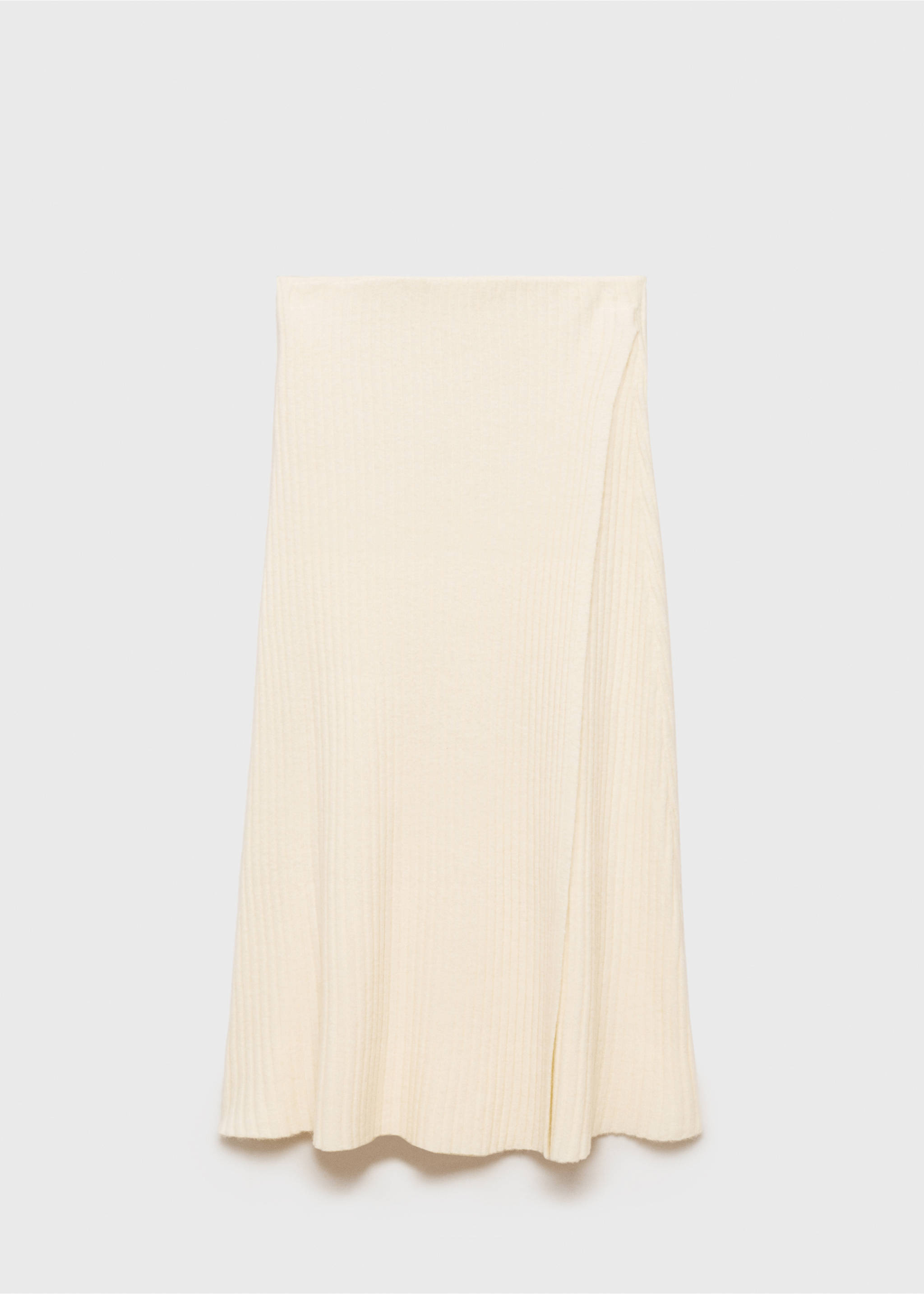 Jupe portefeuille en maille - Article sans modèle, Écru. Ref: 77067659-00.