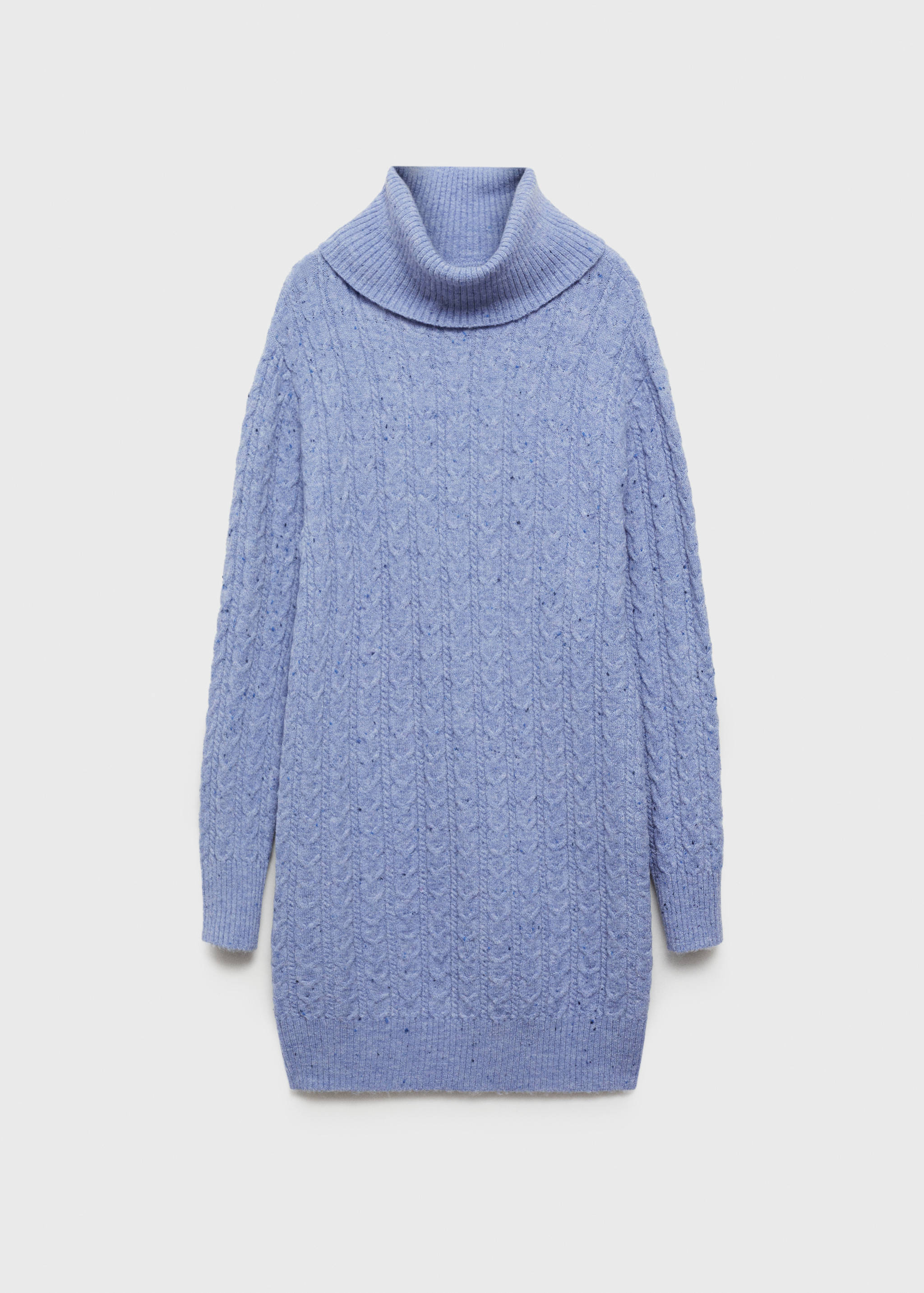 Rochie din tricot cu guler înalt - Articol fără model