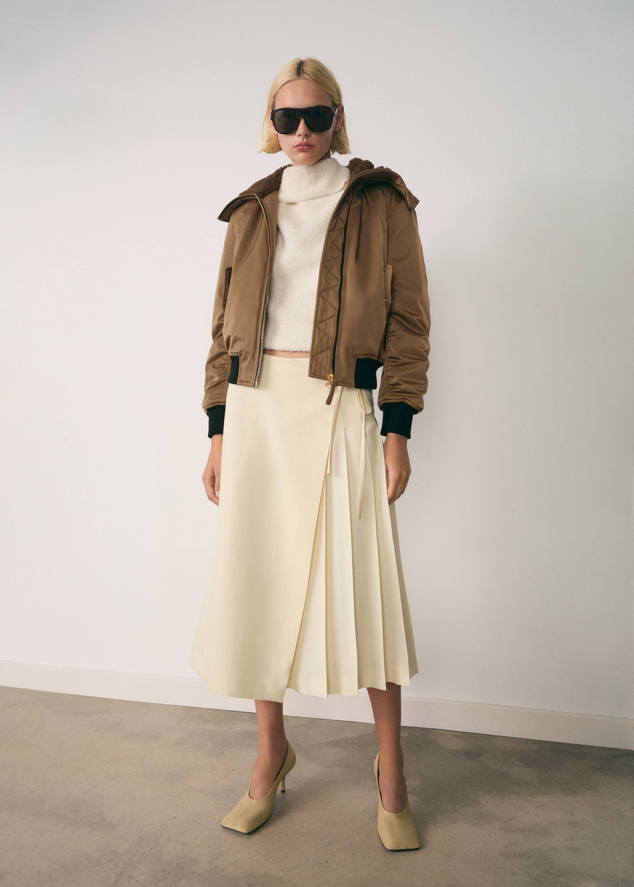 Bomber jacket with fleece lining - General plane