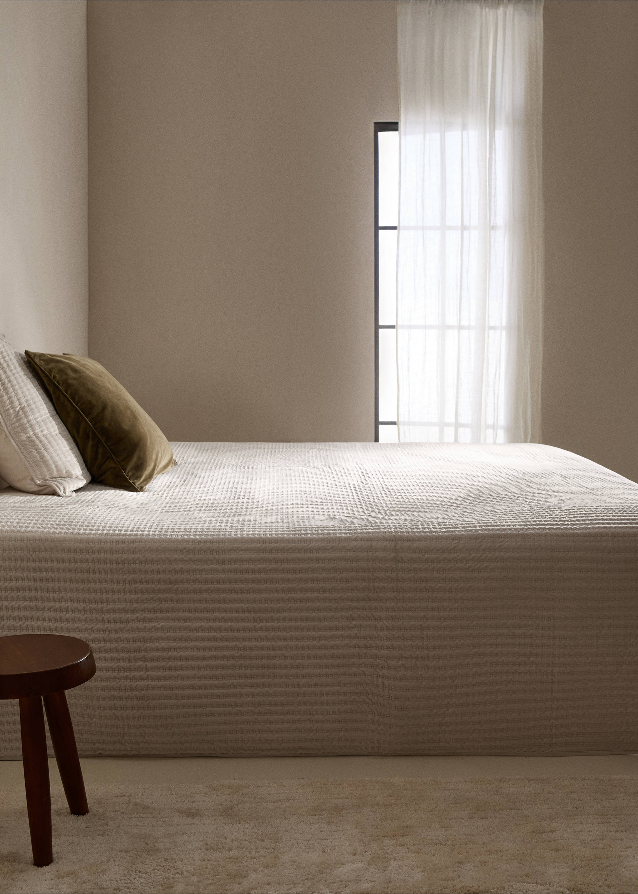 Velvet quilt - General plane, Beige. Ref: 77067668-00.