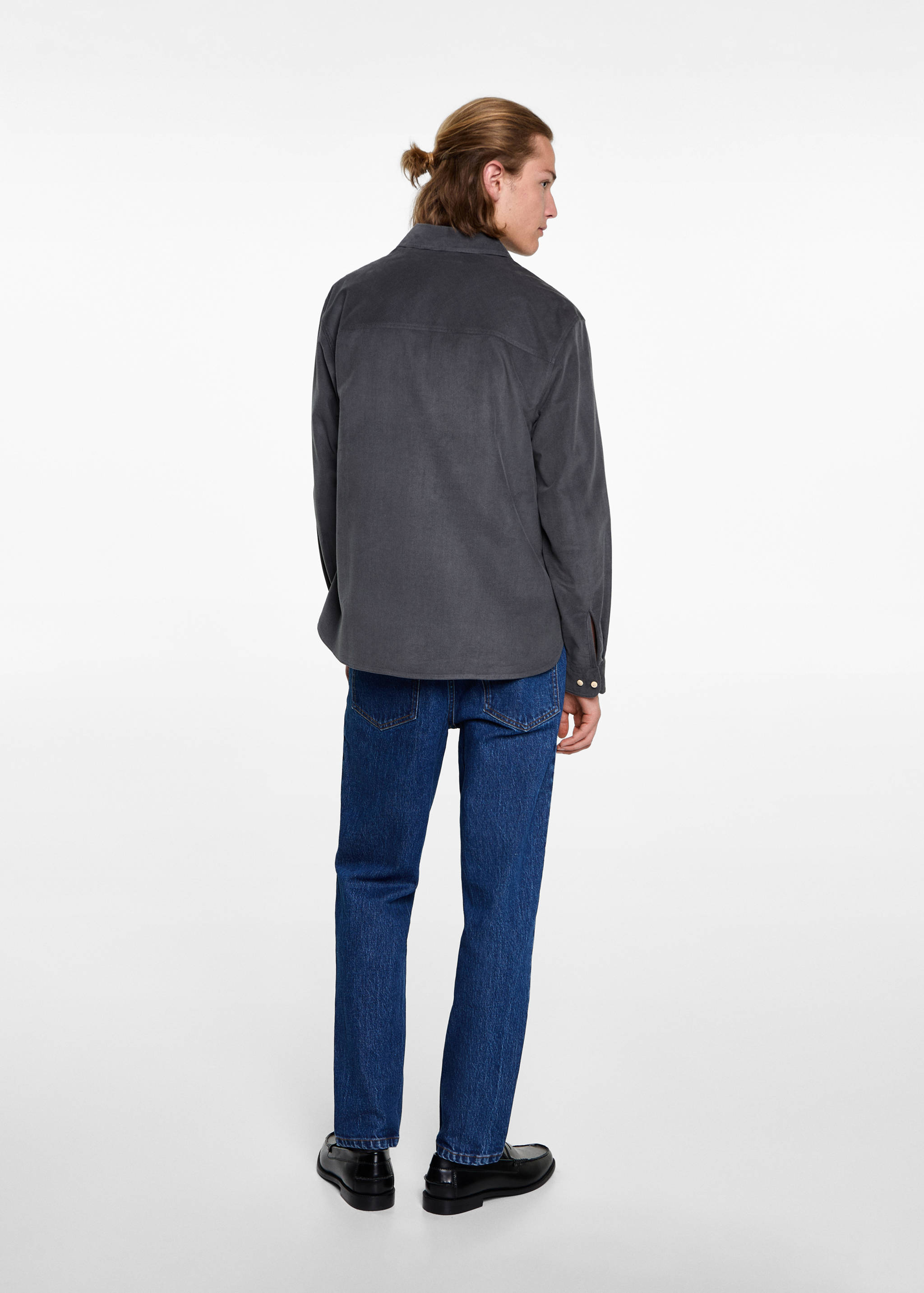 Regular Fit-Cordhemd - Rückseite des Artikels