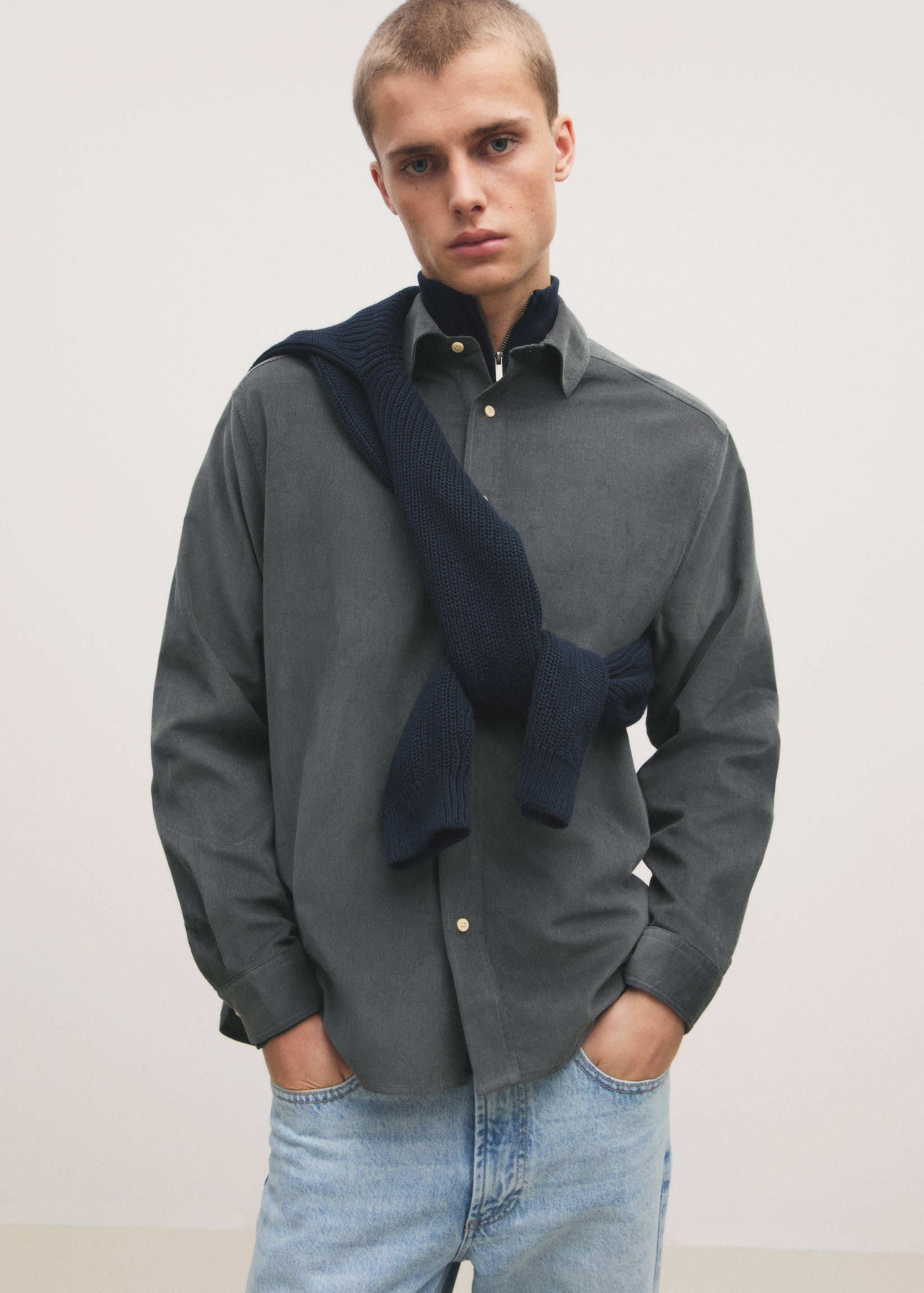 Regular Fit-Cordhemd - Detail des Artikels 6