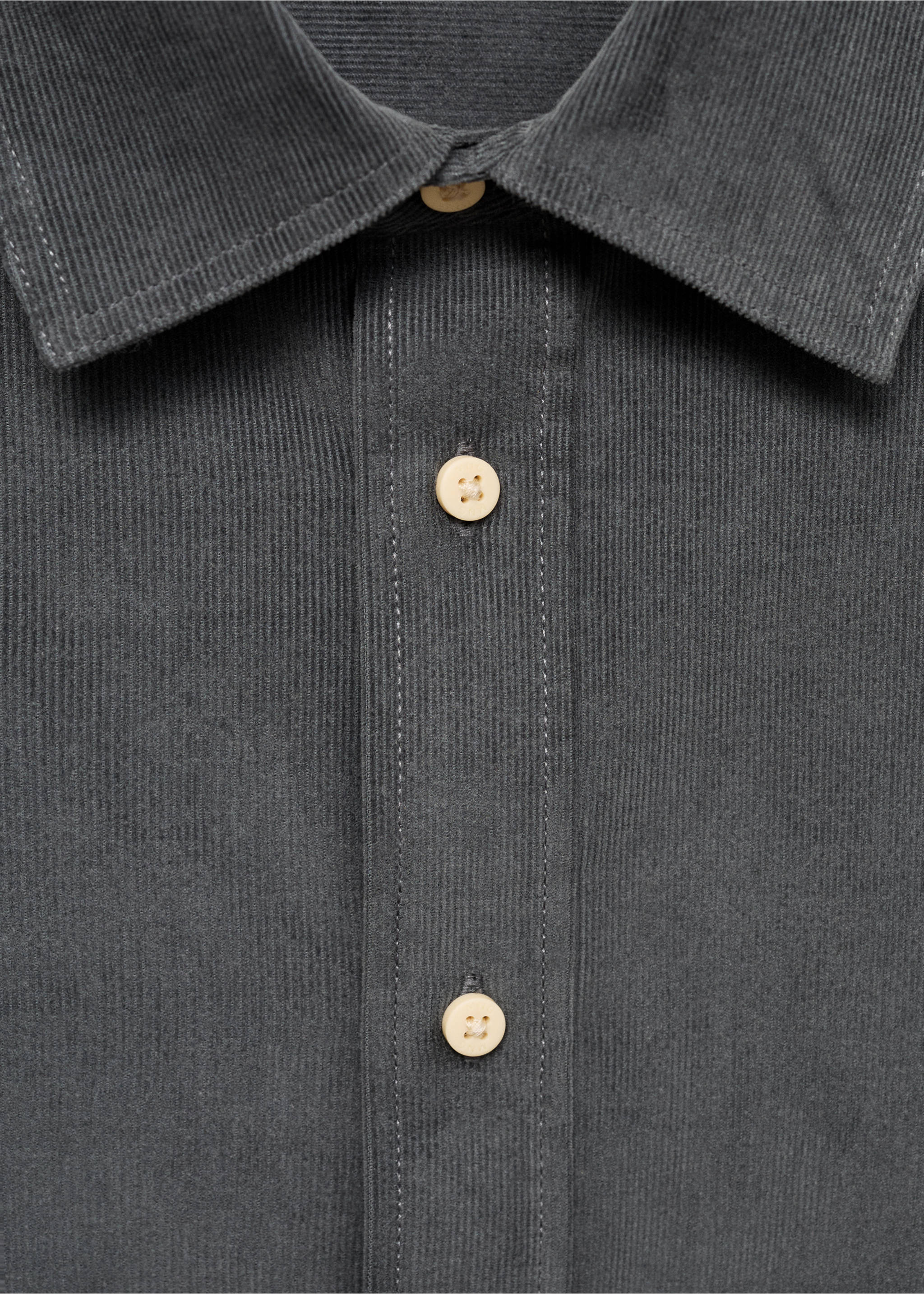 Regular Fit-Cordhemd - Detail des Artikels 8, Anthrazit. Ref: 77067673-00.