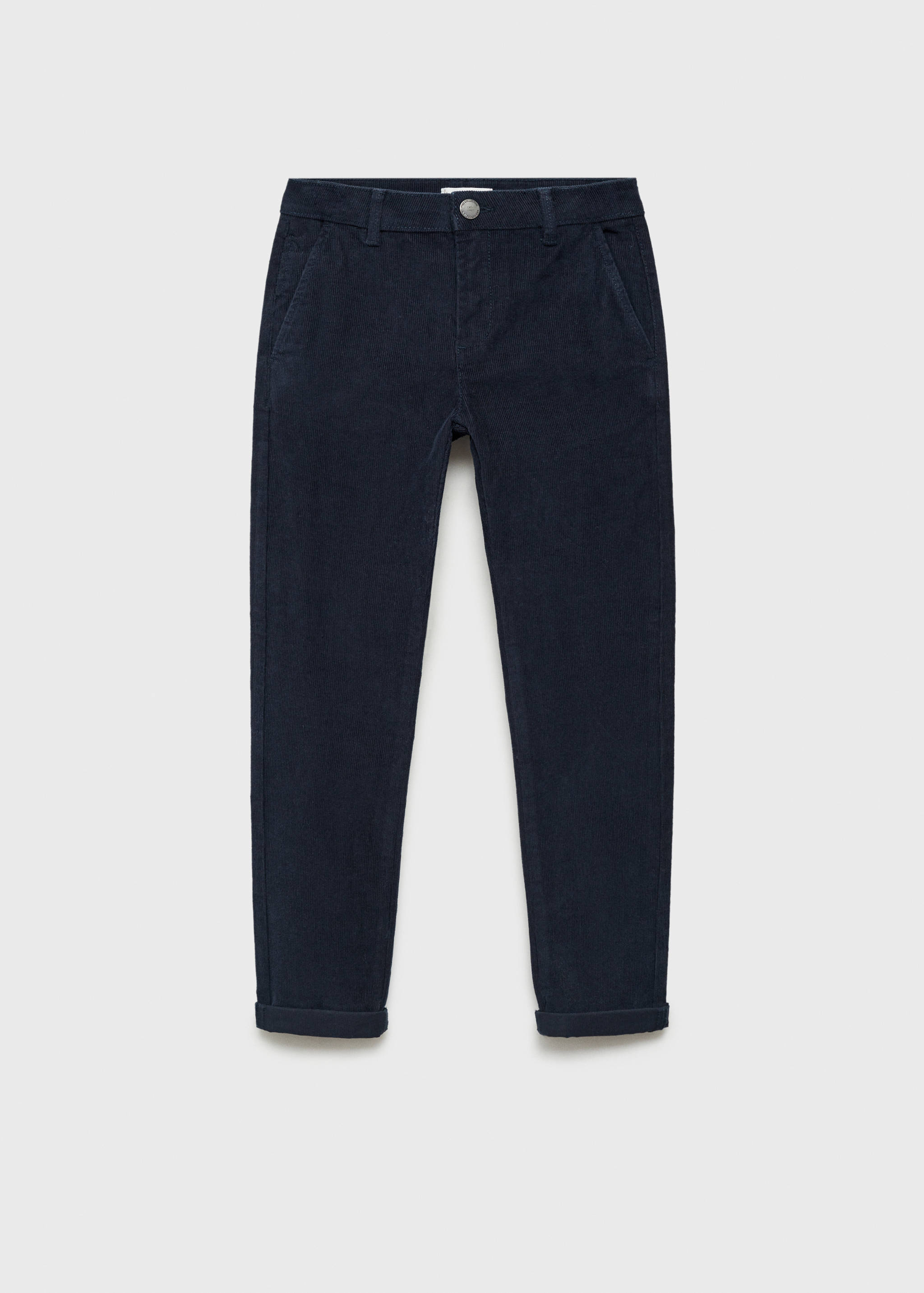 Corduroy straight trousers - Article without model